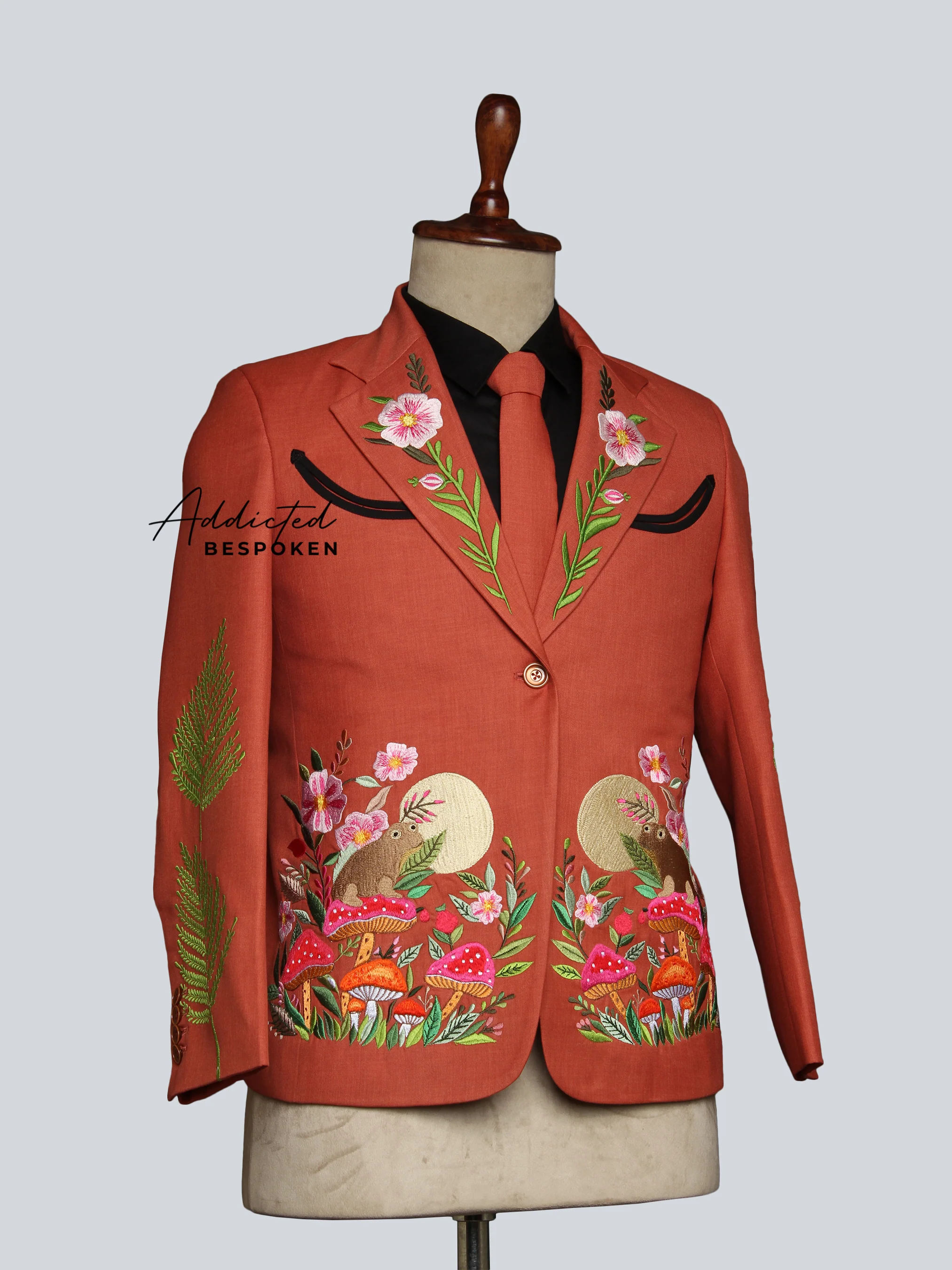 Foliage Inspired Western Suit - Image 4