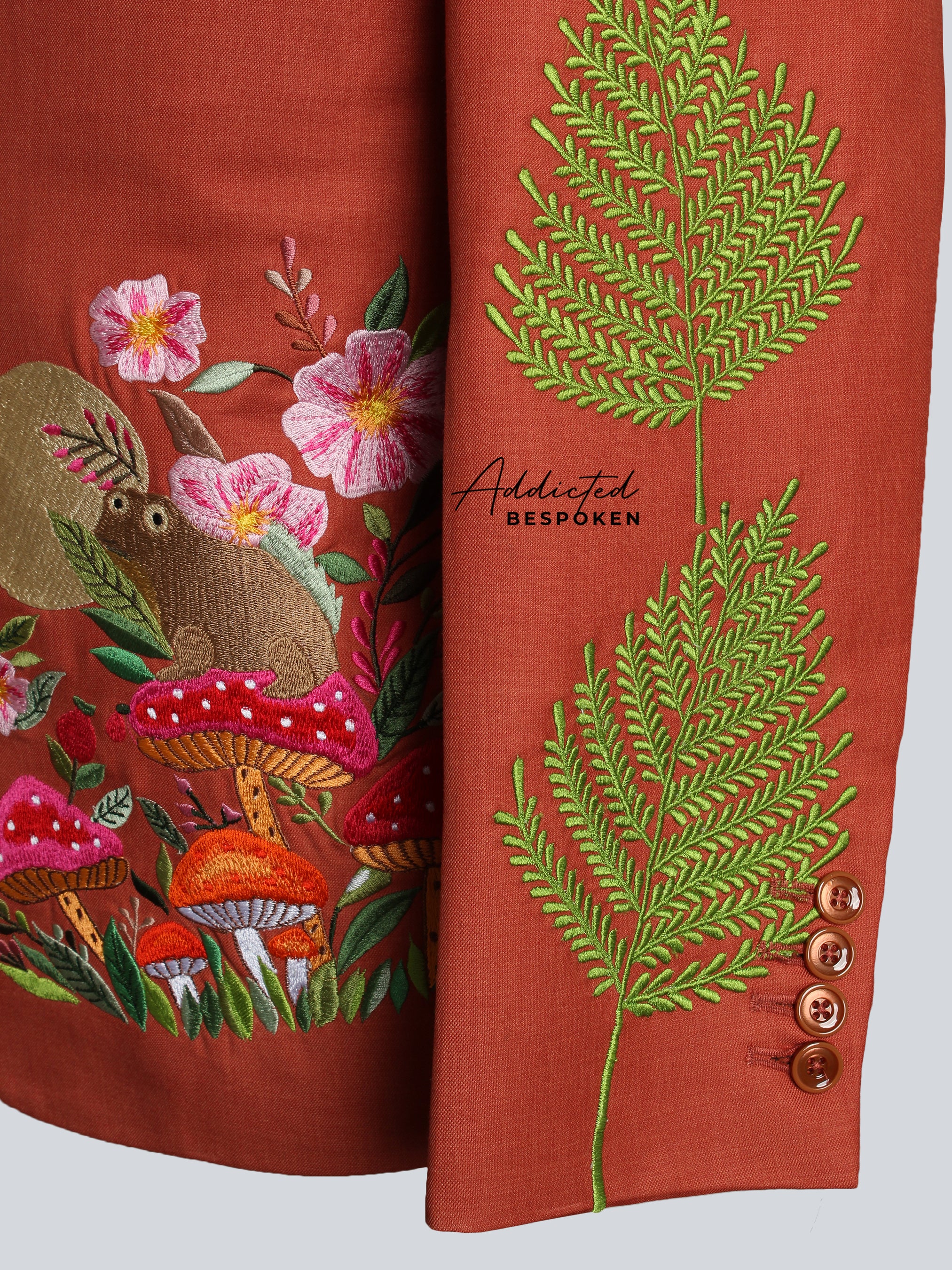 Foliage Inspired Western Suit - Image 7