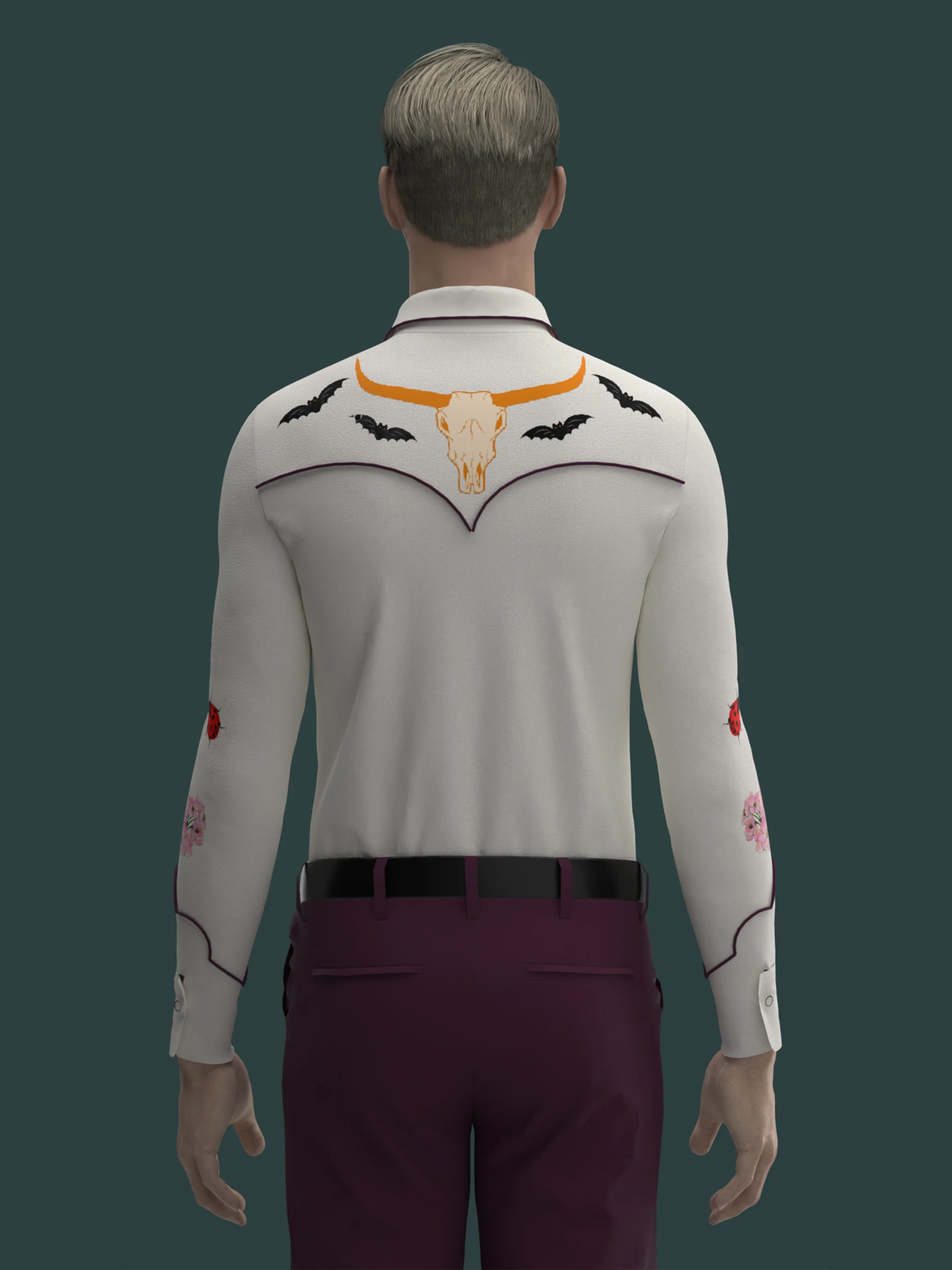 Forest Themed Western Shirt - Image 2