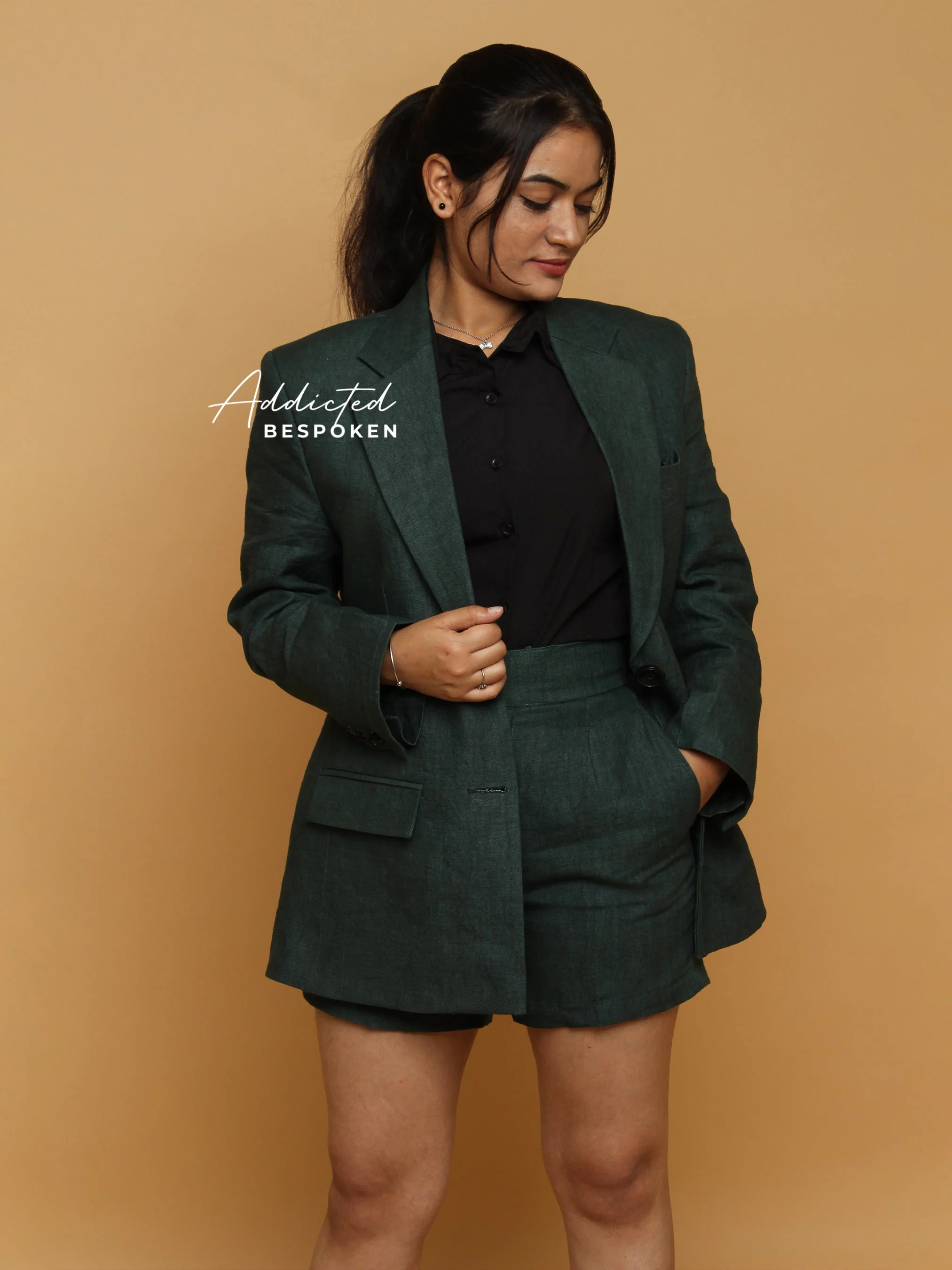 Formal Dark  Green Suit - Image 6