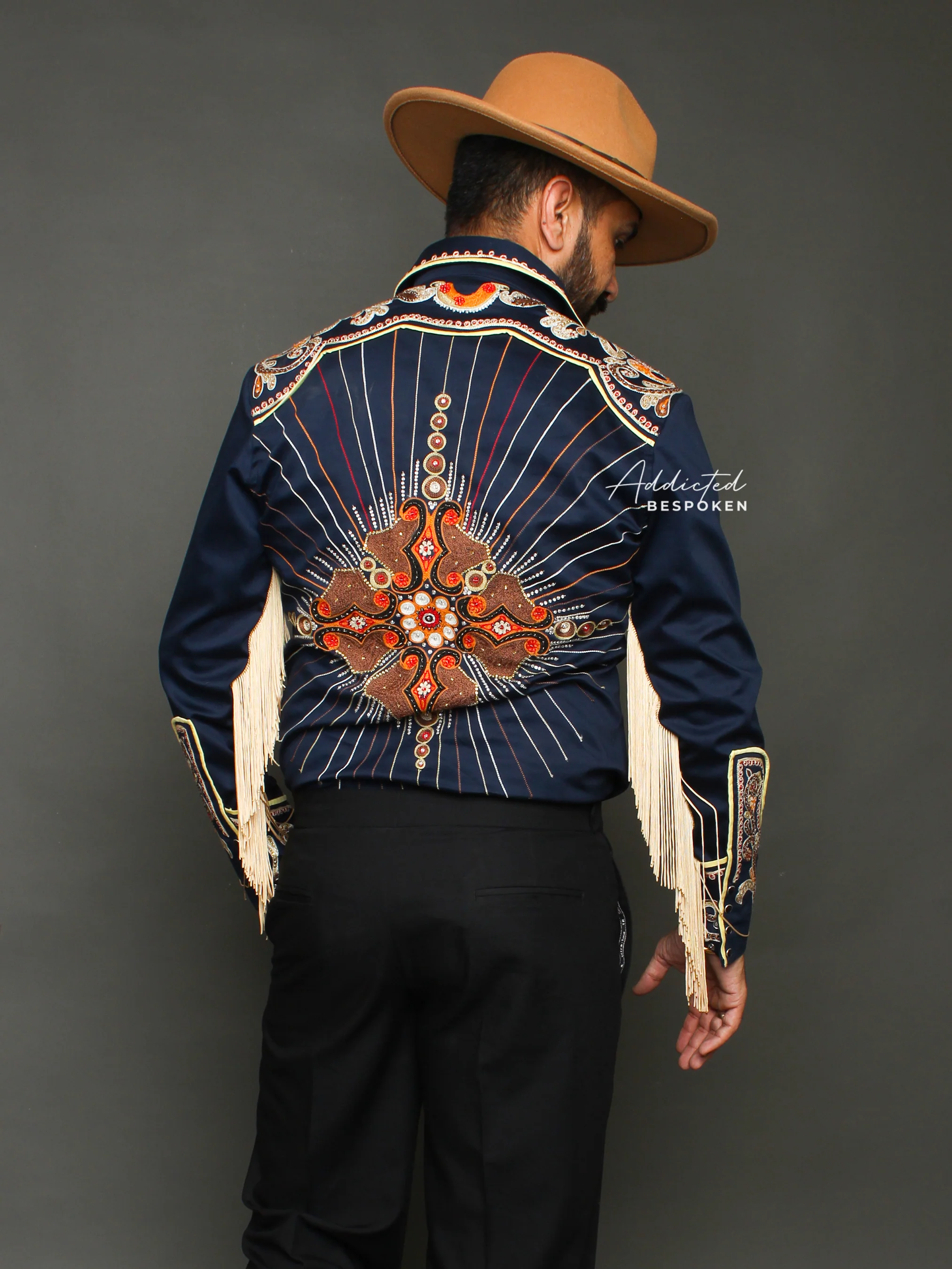 Fringed Embroidered Western Shirt - Image 2