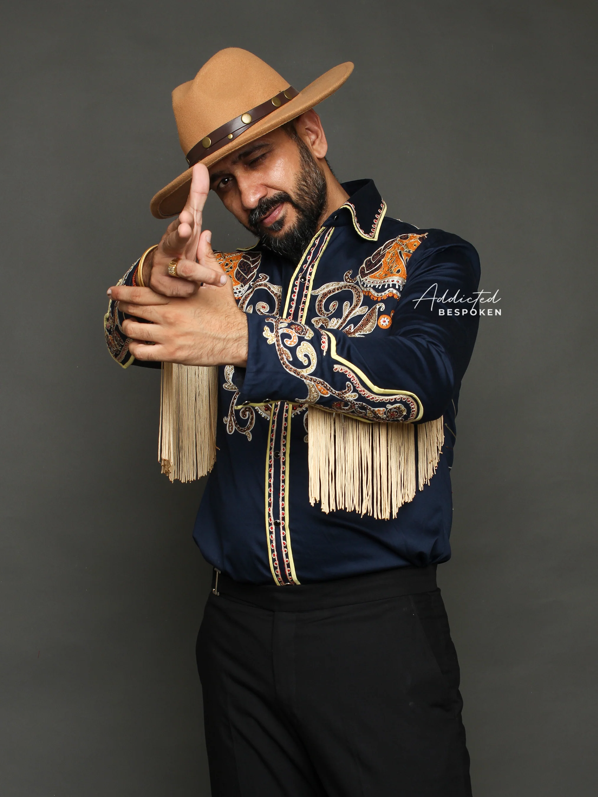 Fringed Embroidered Western Shirt - Image 5