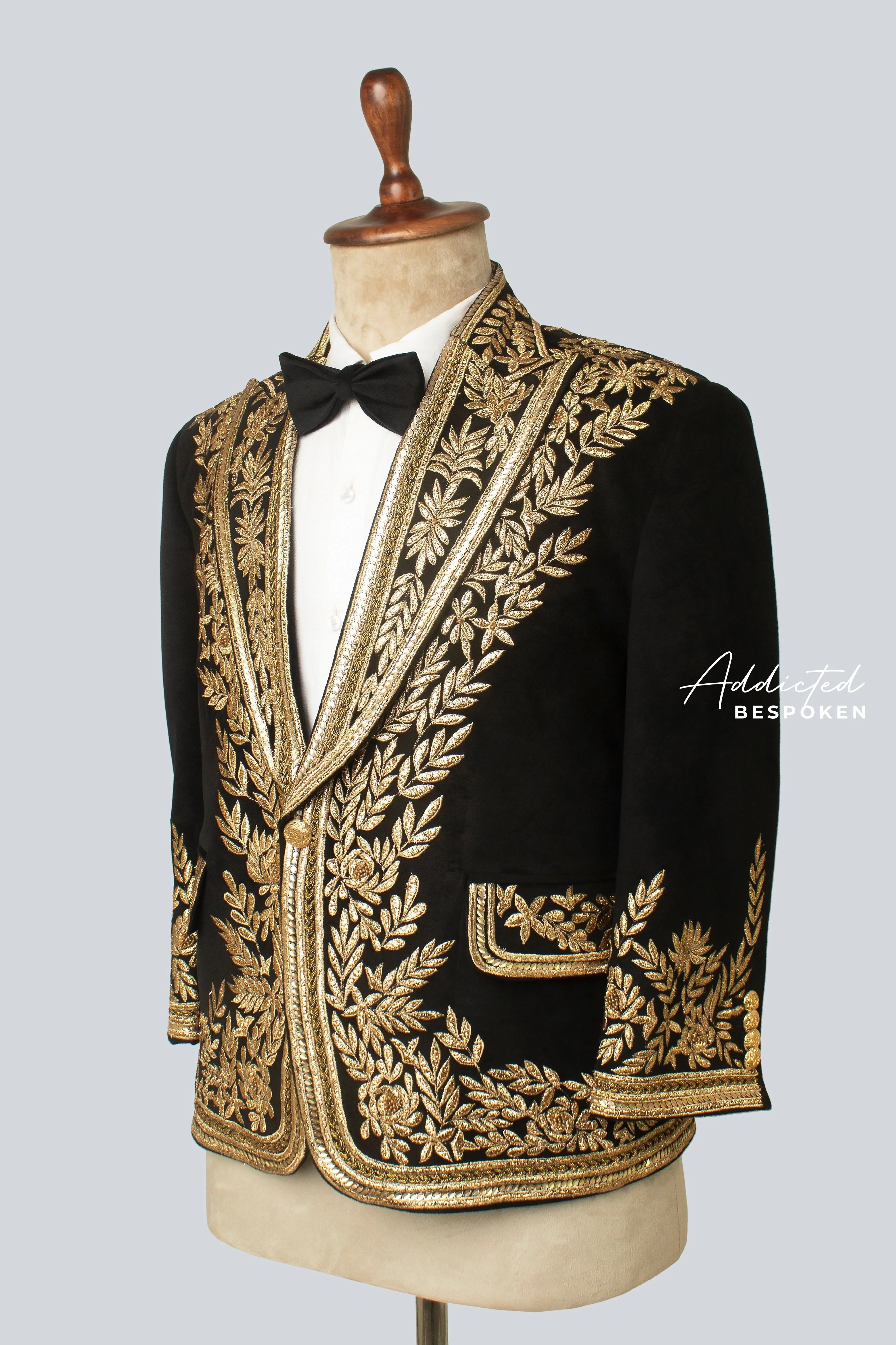 Golden Embroidered Jacket - Image 3