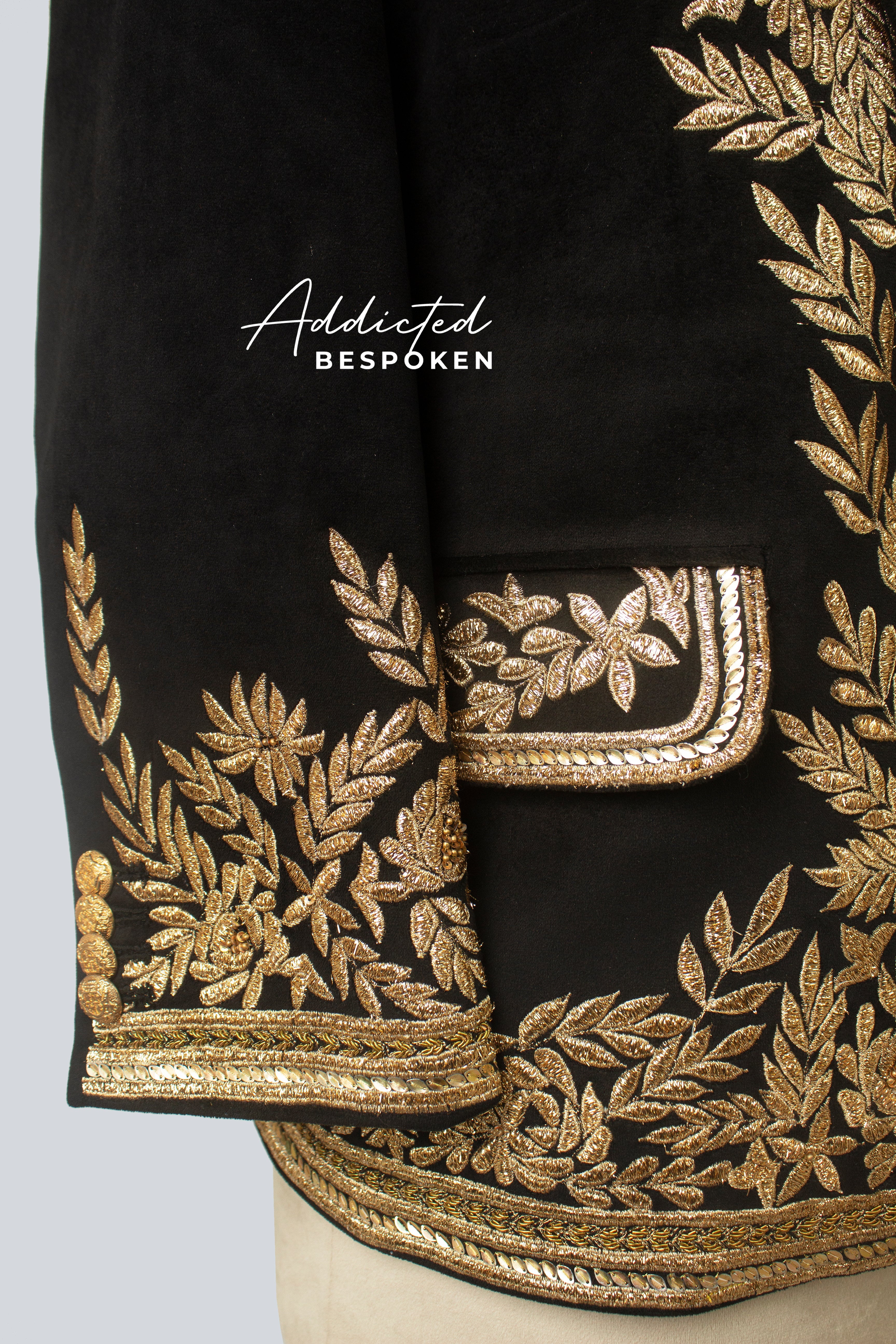Golden Embroidered Jacket - Image 5