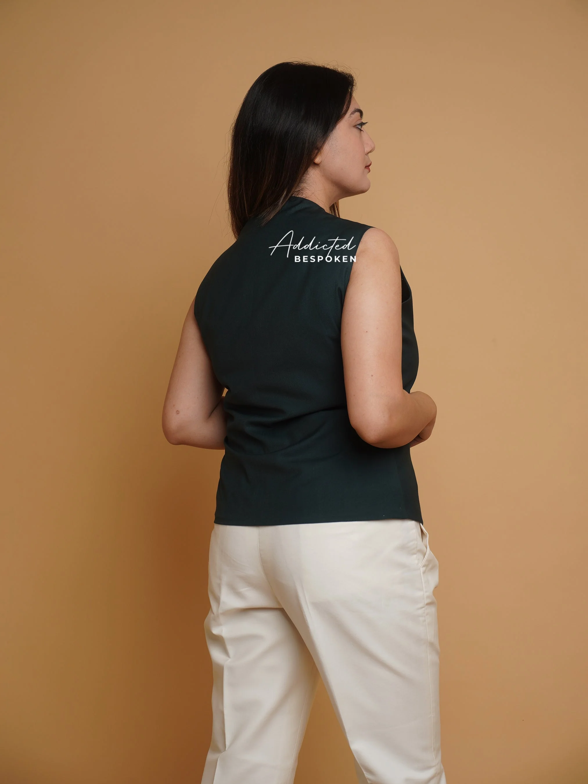 Green Cotton Waistcoat (CLS) - Image 4