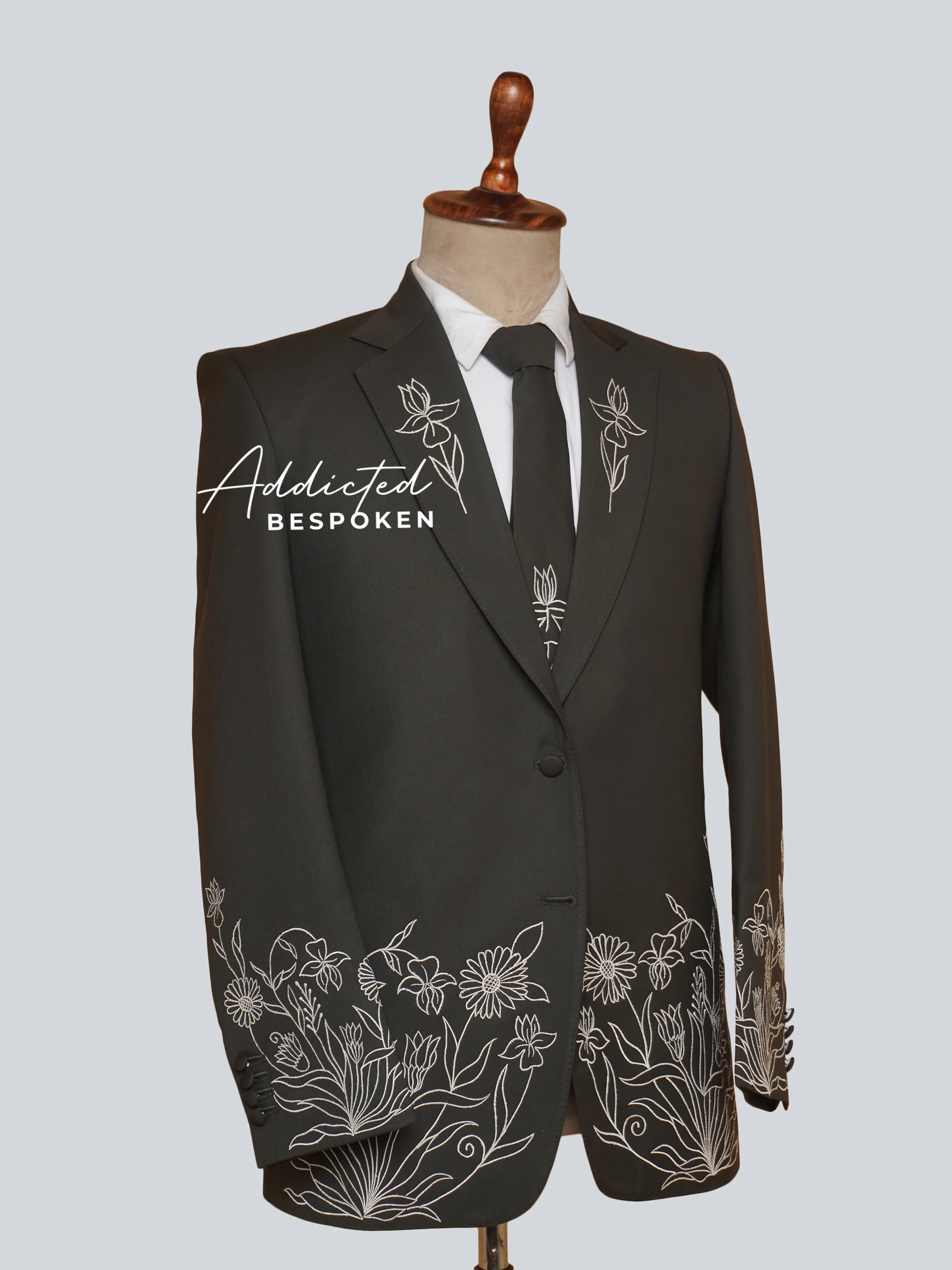 Imperial Embroidered Floral Suit - Image 3