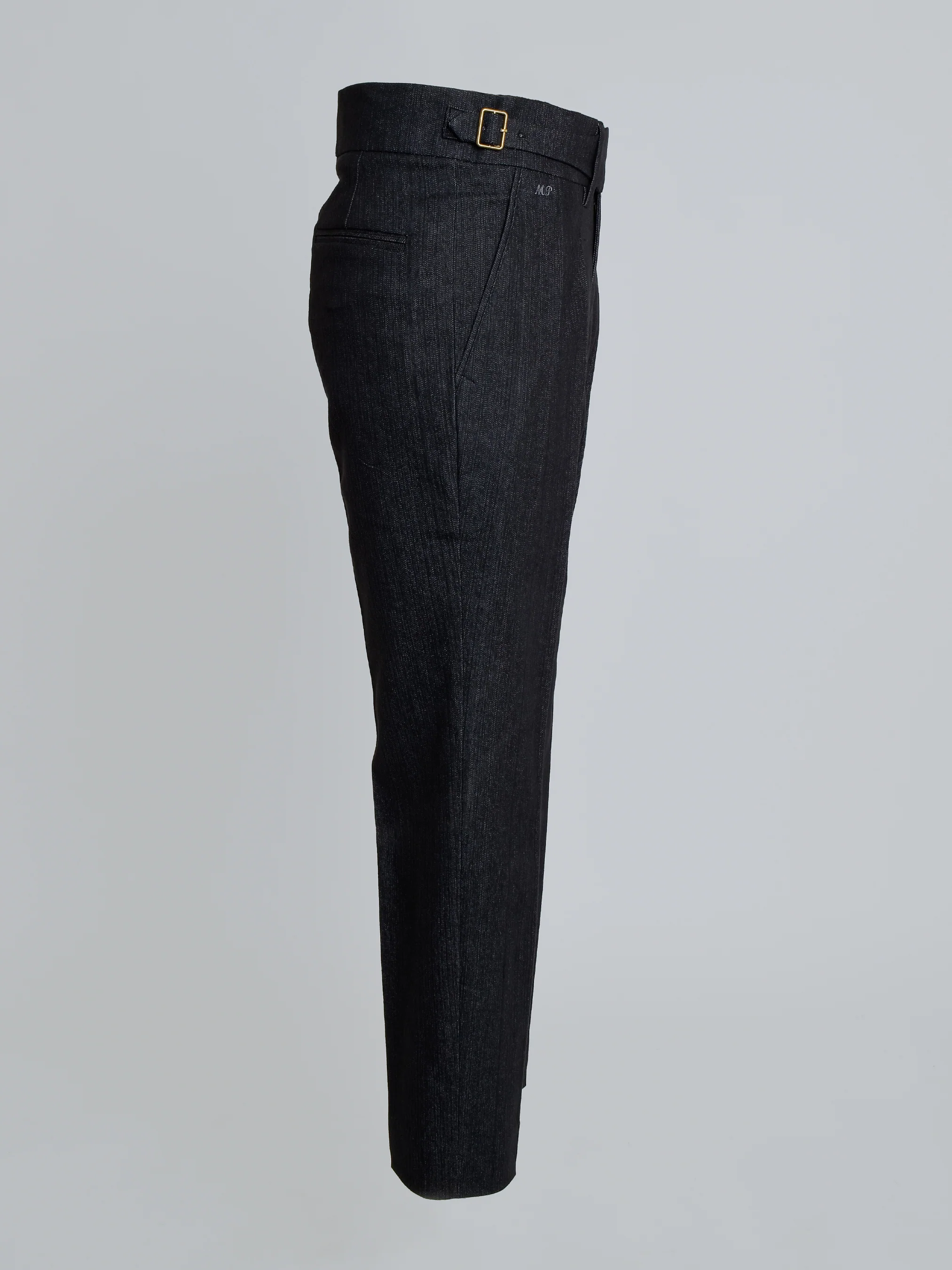 Indigo Denim  Gurkha Pant - Suspender Buttons - Image 4