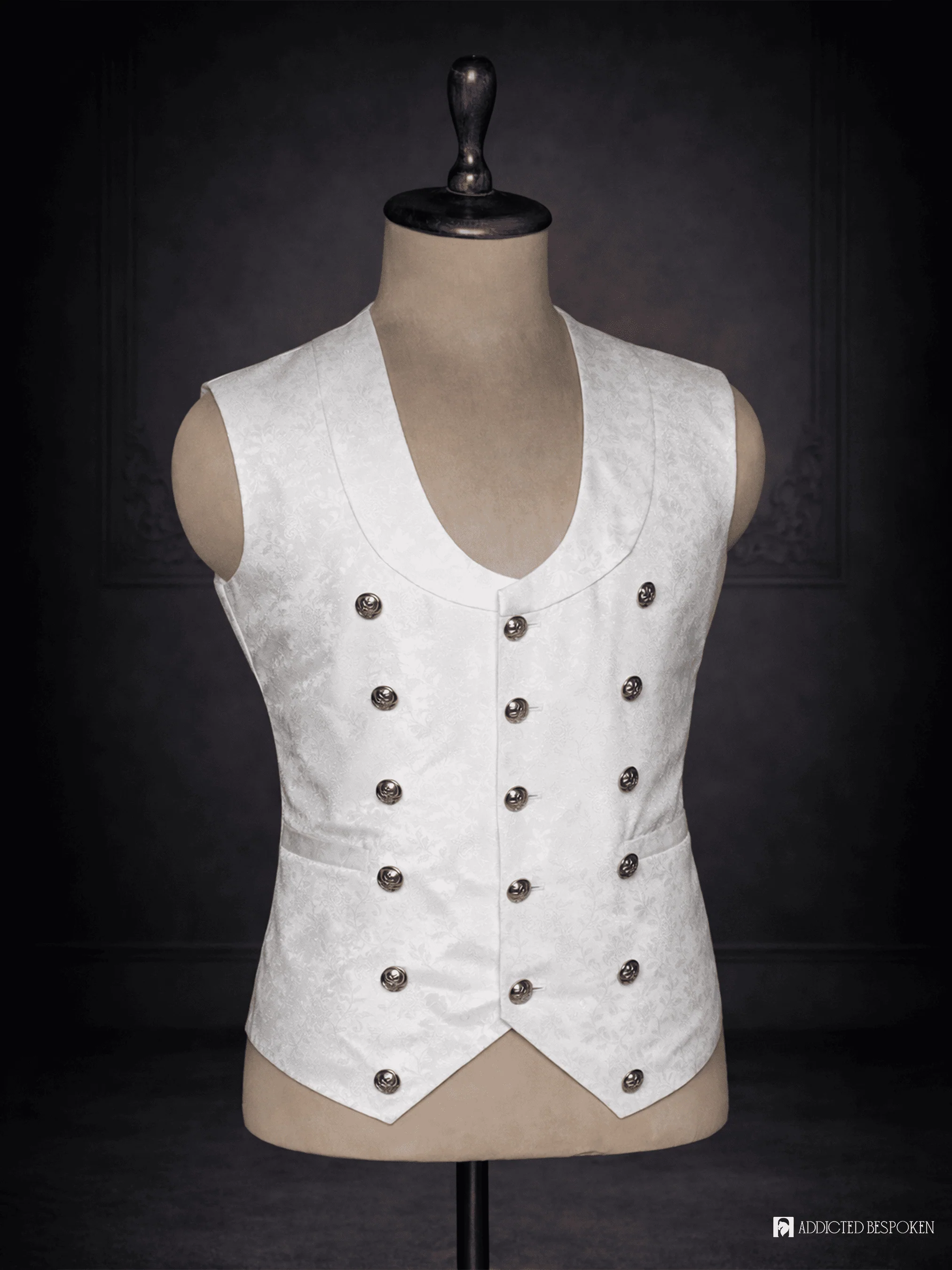 Ivory Baroque Historical Costume - Image 10