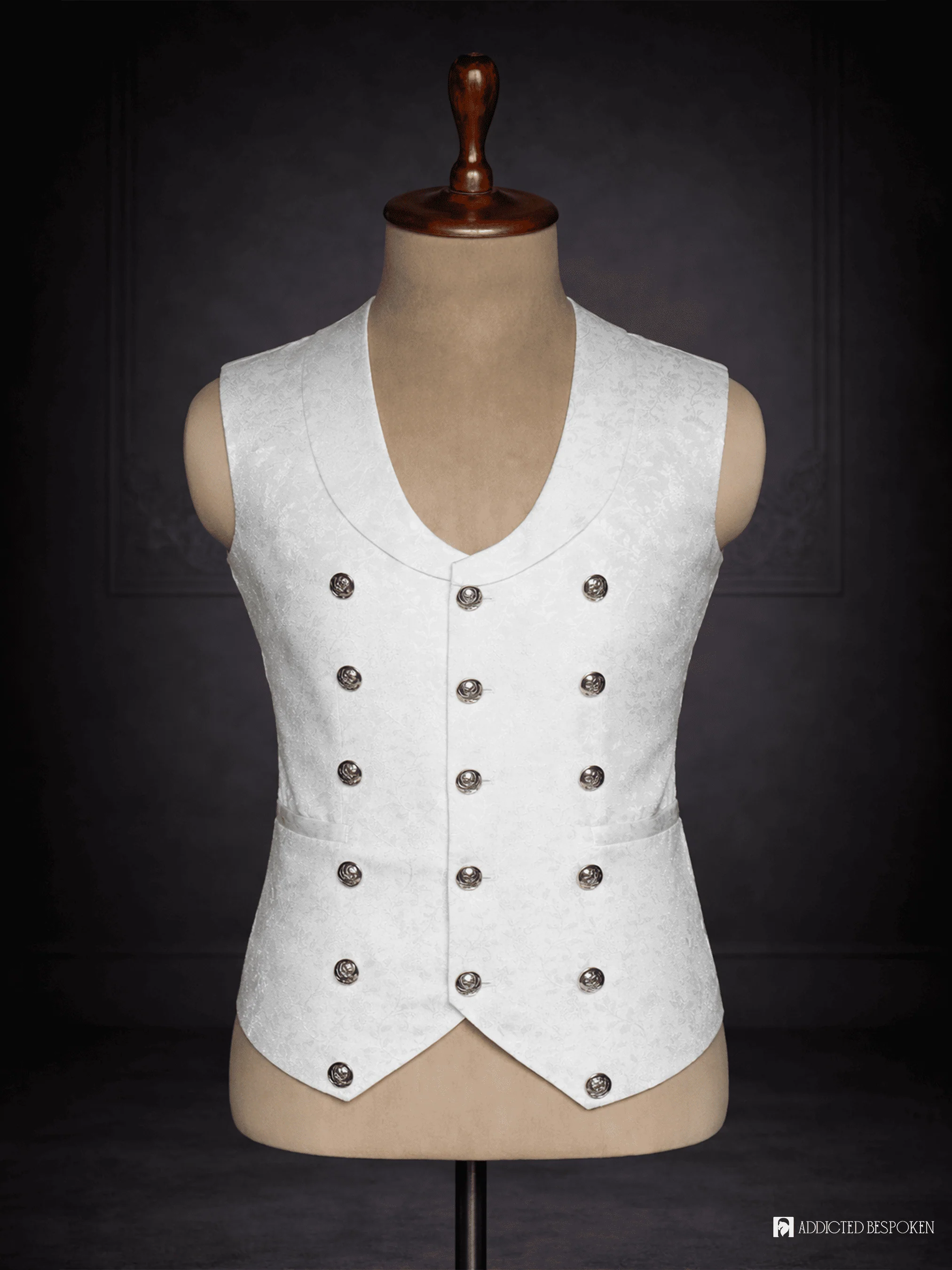 Ivory Baroque Historical Costume - Image 3