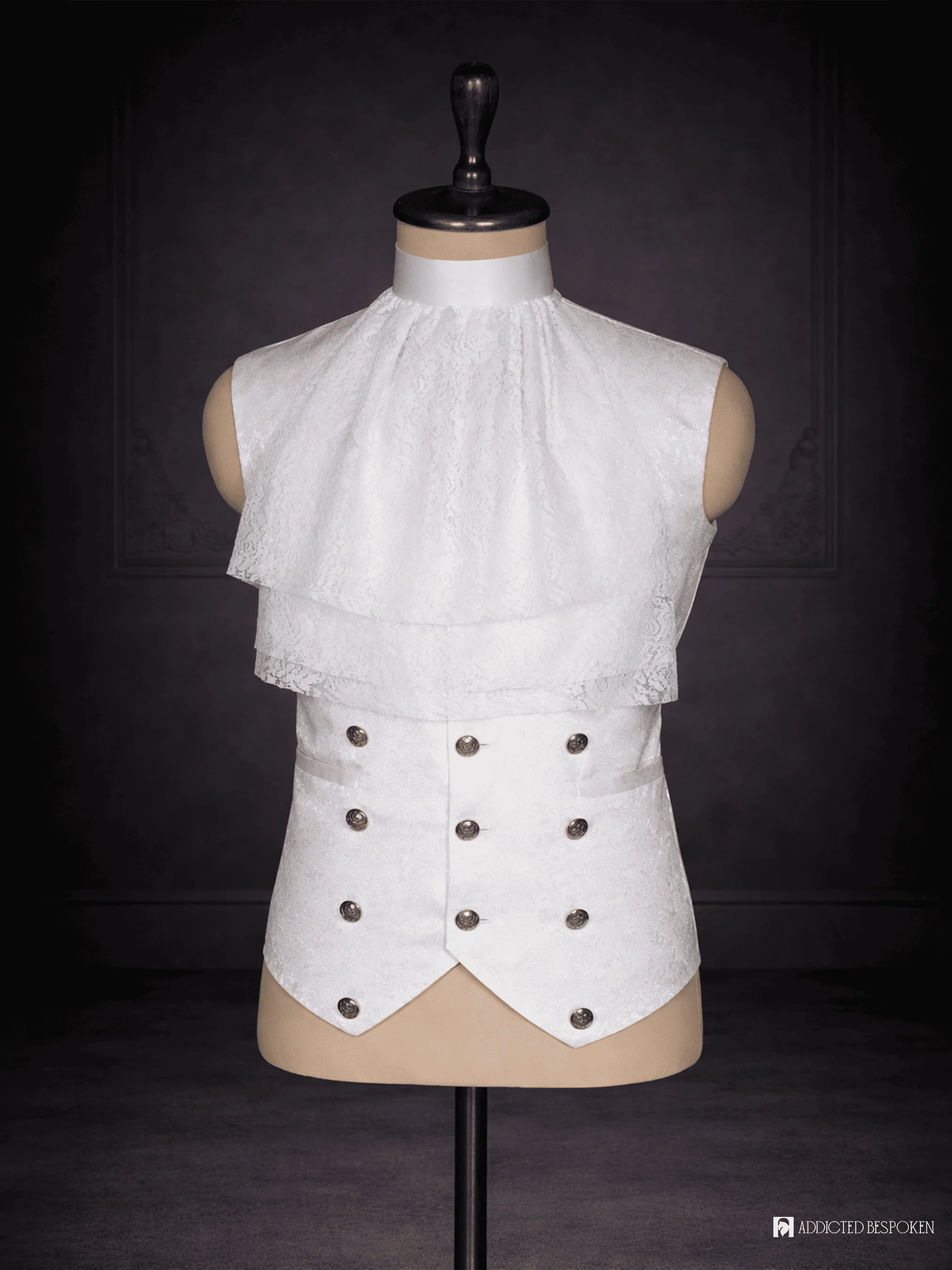 Ivory Baroque Historical Costume - Image 5