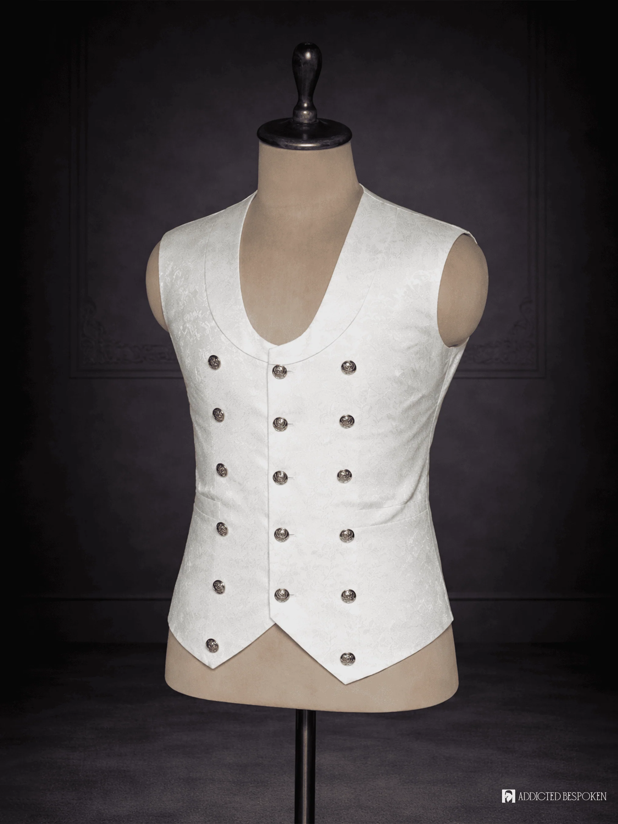 Ivory Baroque Historical Costume - Image 9