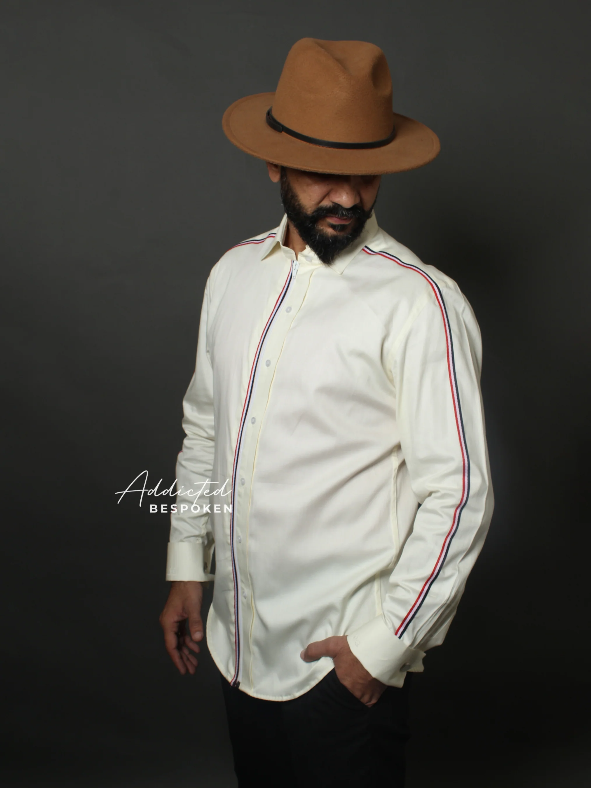 Ivory Zip Tape Shirt (CLS) - Image 4
