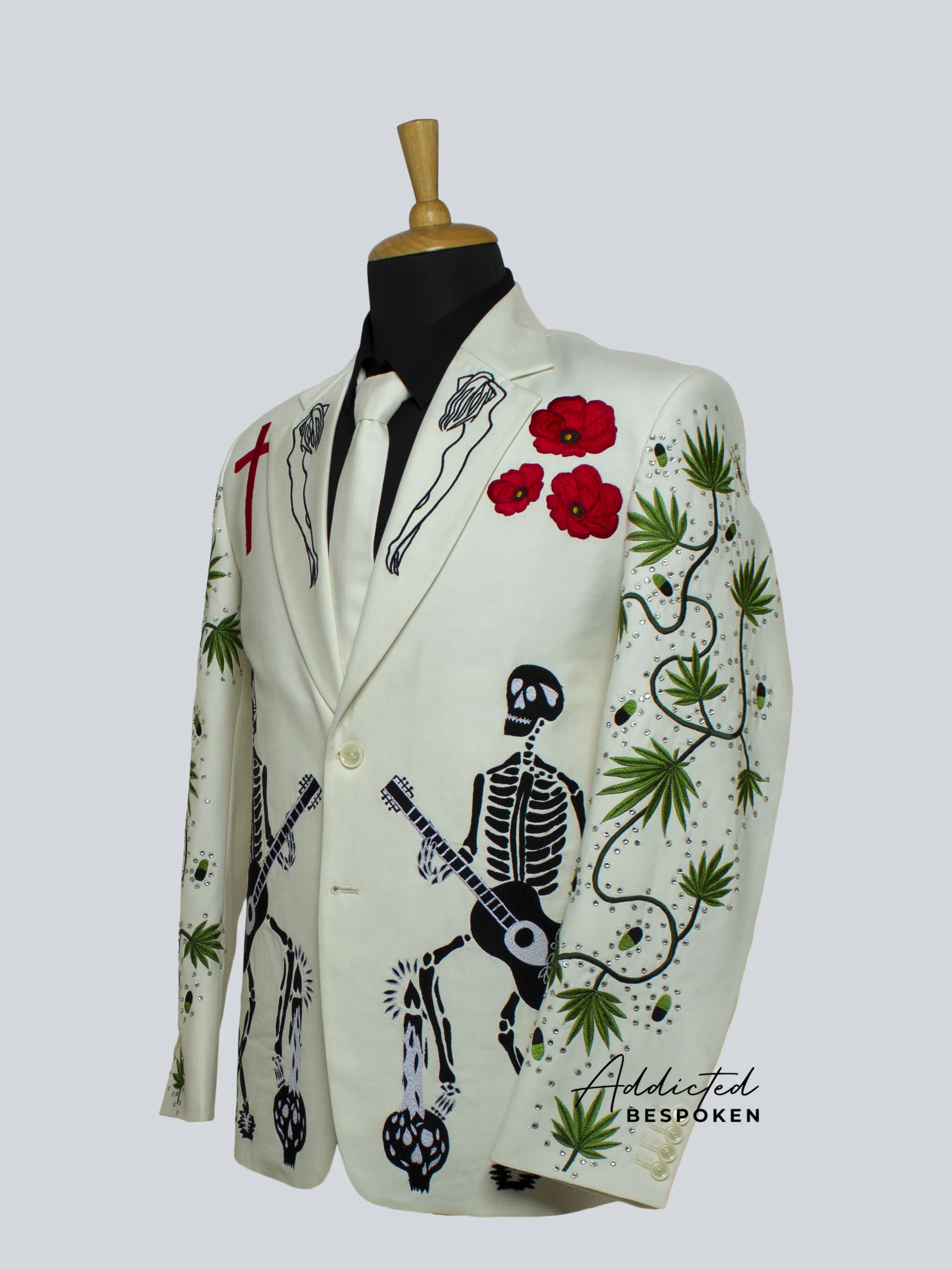 Leafy Skeleton Western Attire - Image 3