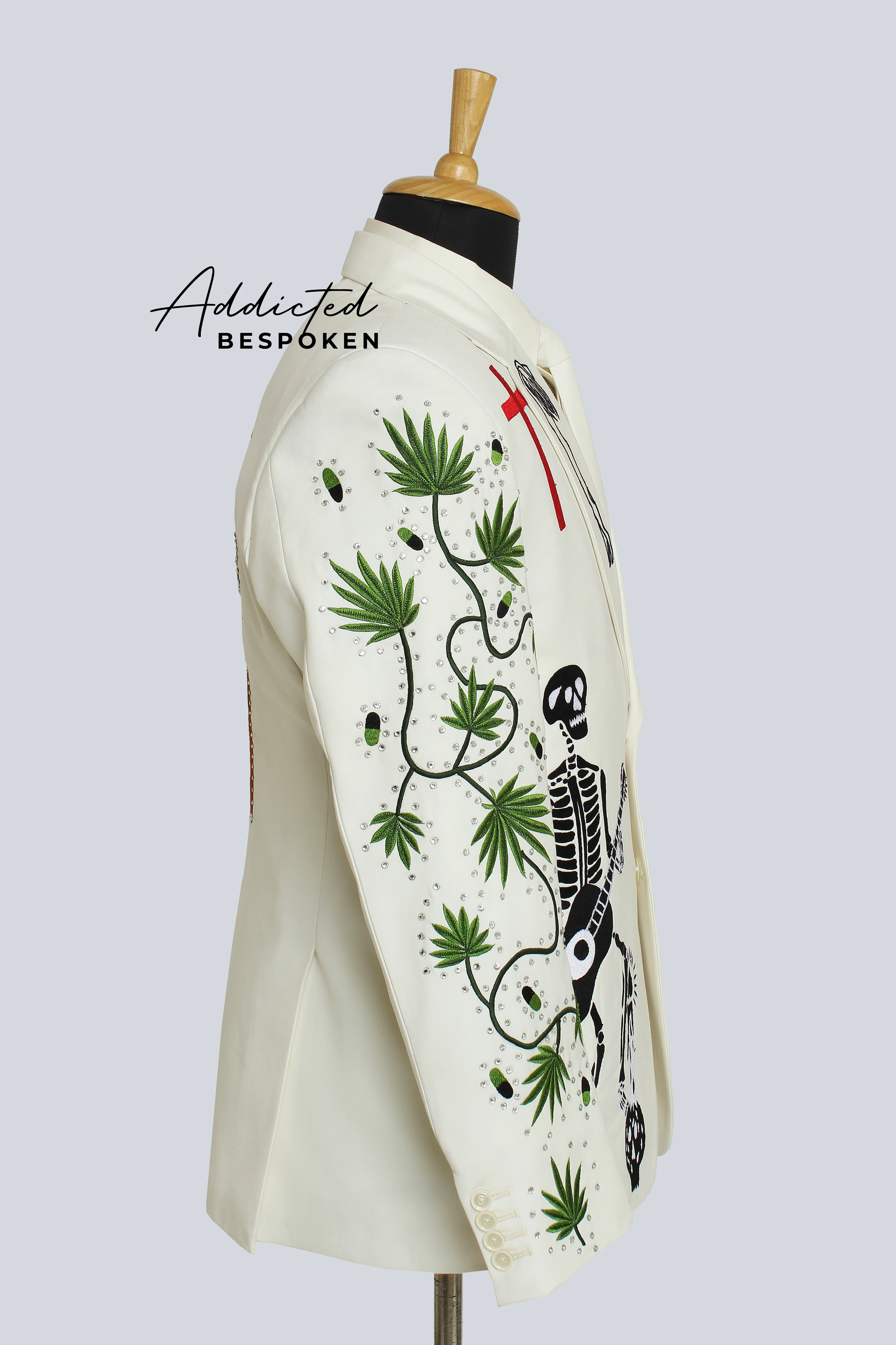 Leafy Skeleton Western Attire - Image 4
