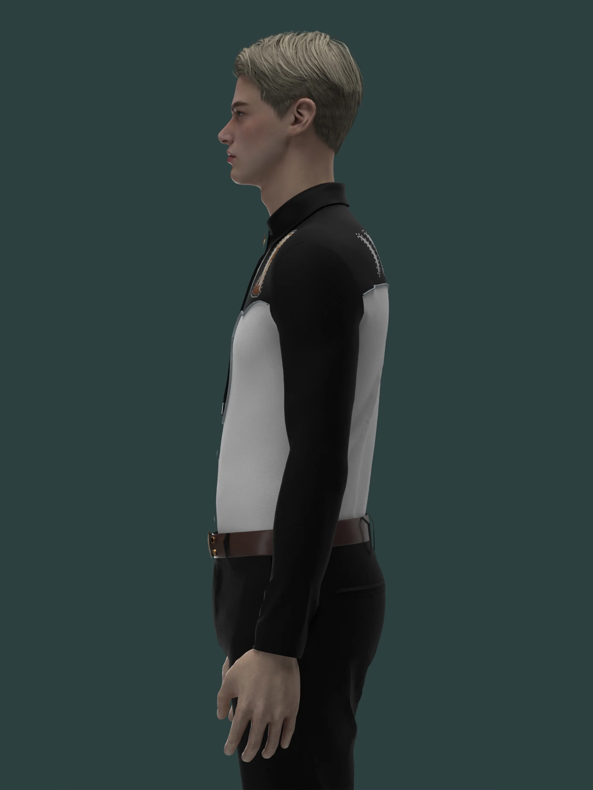 Lunar Owl Western Shirt - Image 3
