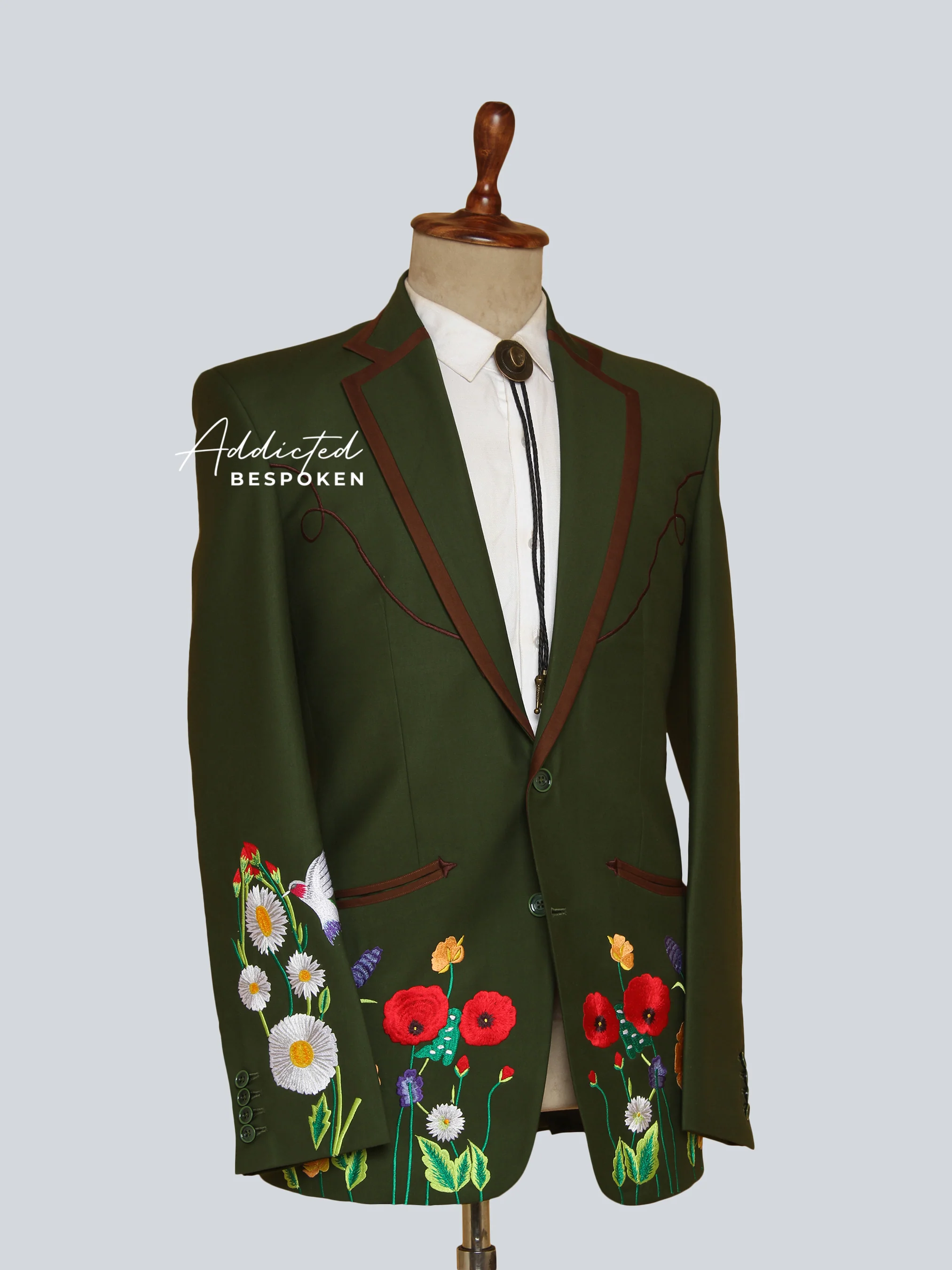 Luxe Embroidered Blazer - Image 3