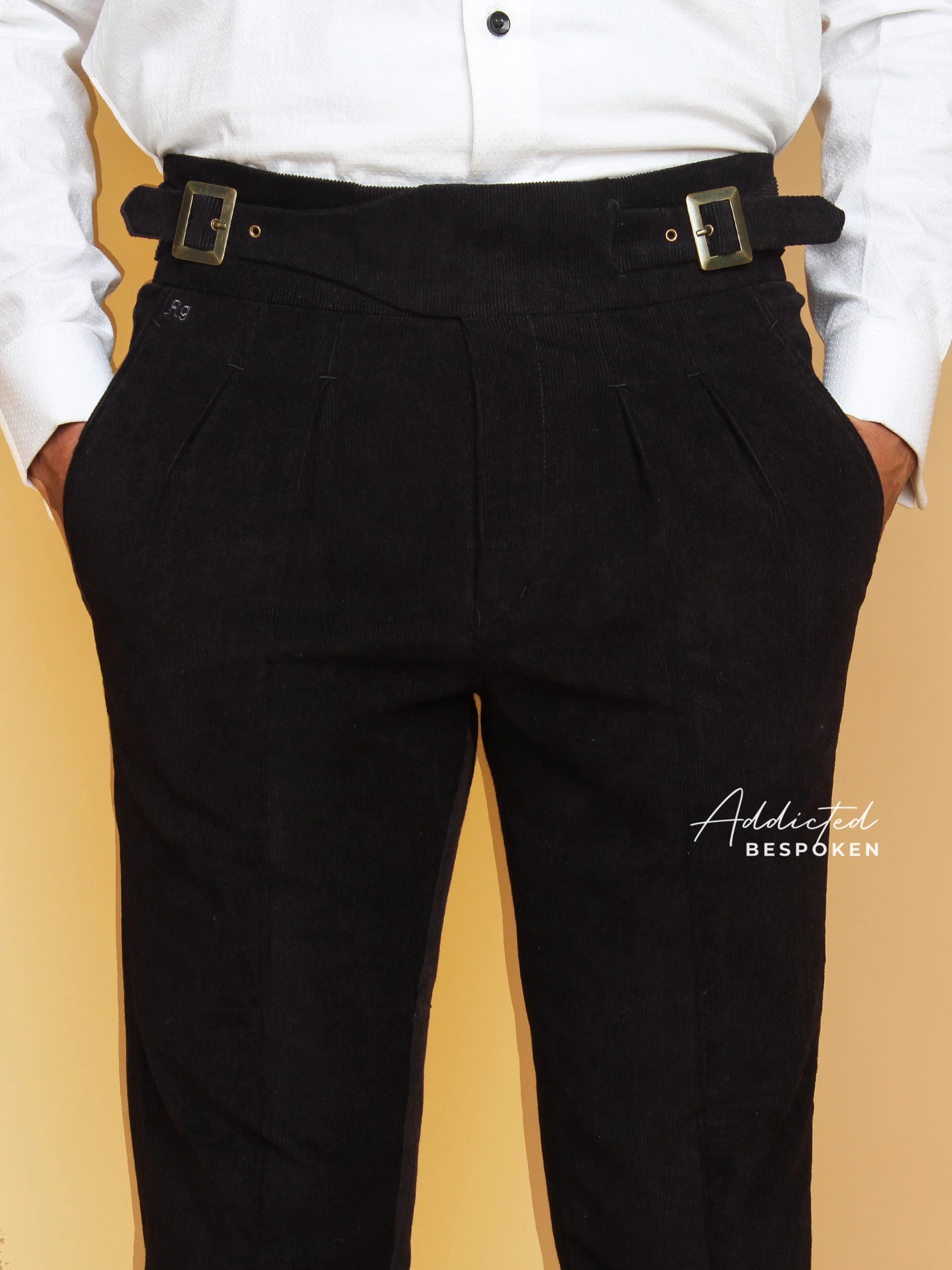 Luxury Pleated Corduroy Pants - Image 2