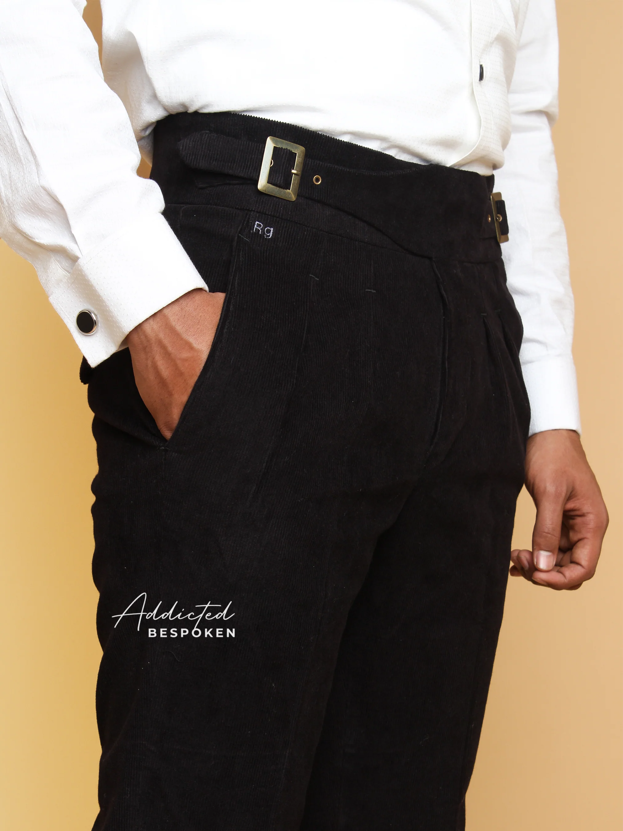 Luxury Pleated Corduroy Pants - Image 3
