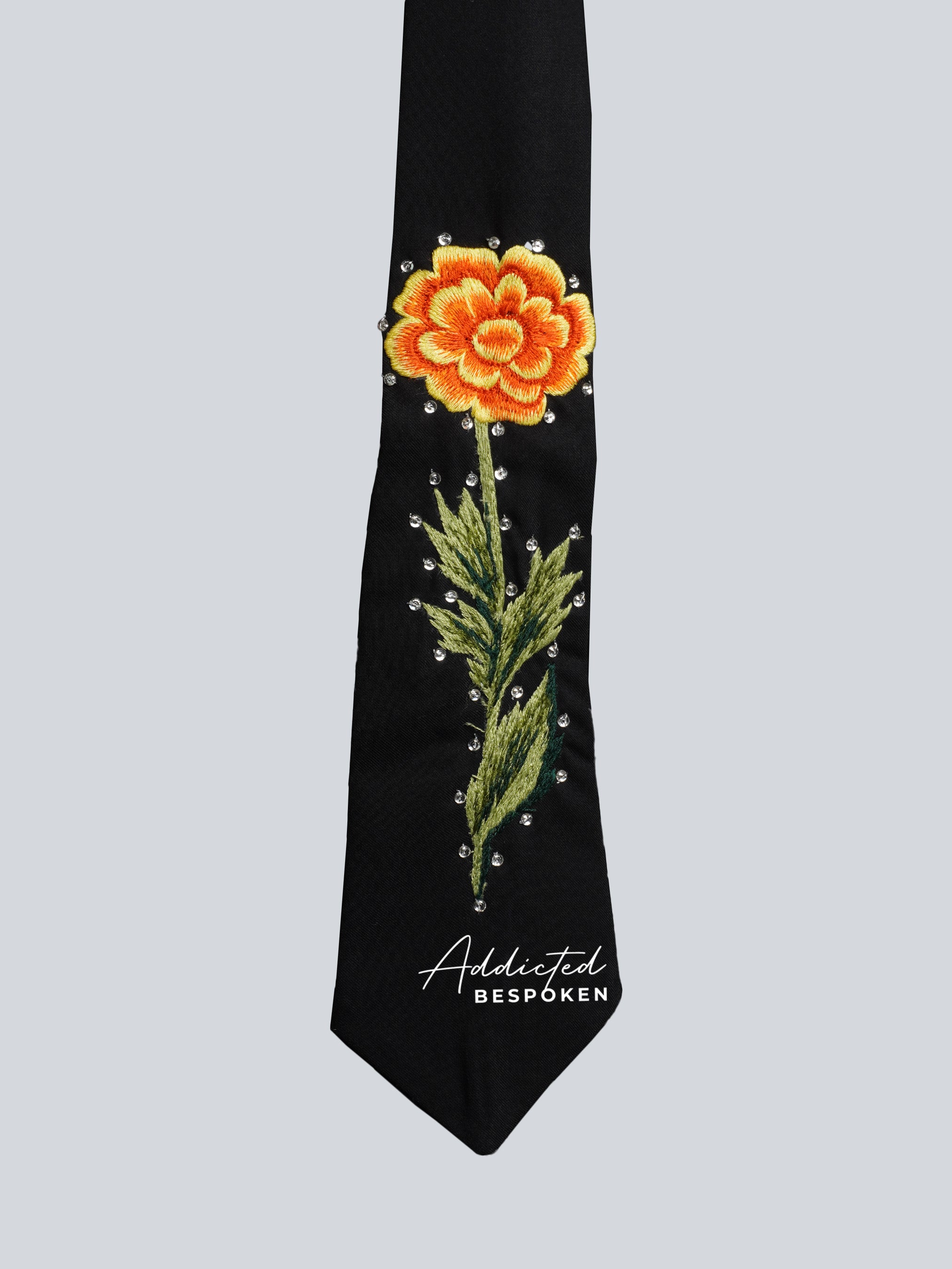 Marigold Vibrant Floral Embroidered Suit - Image 6