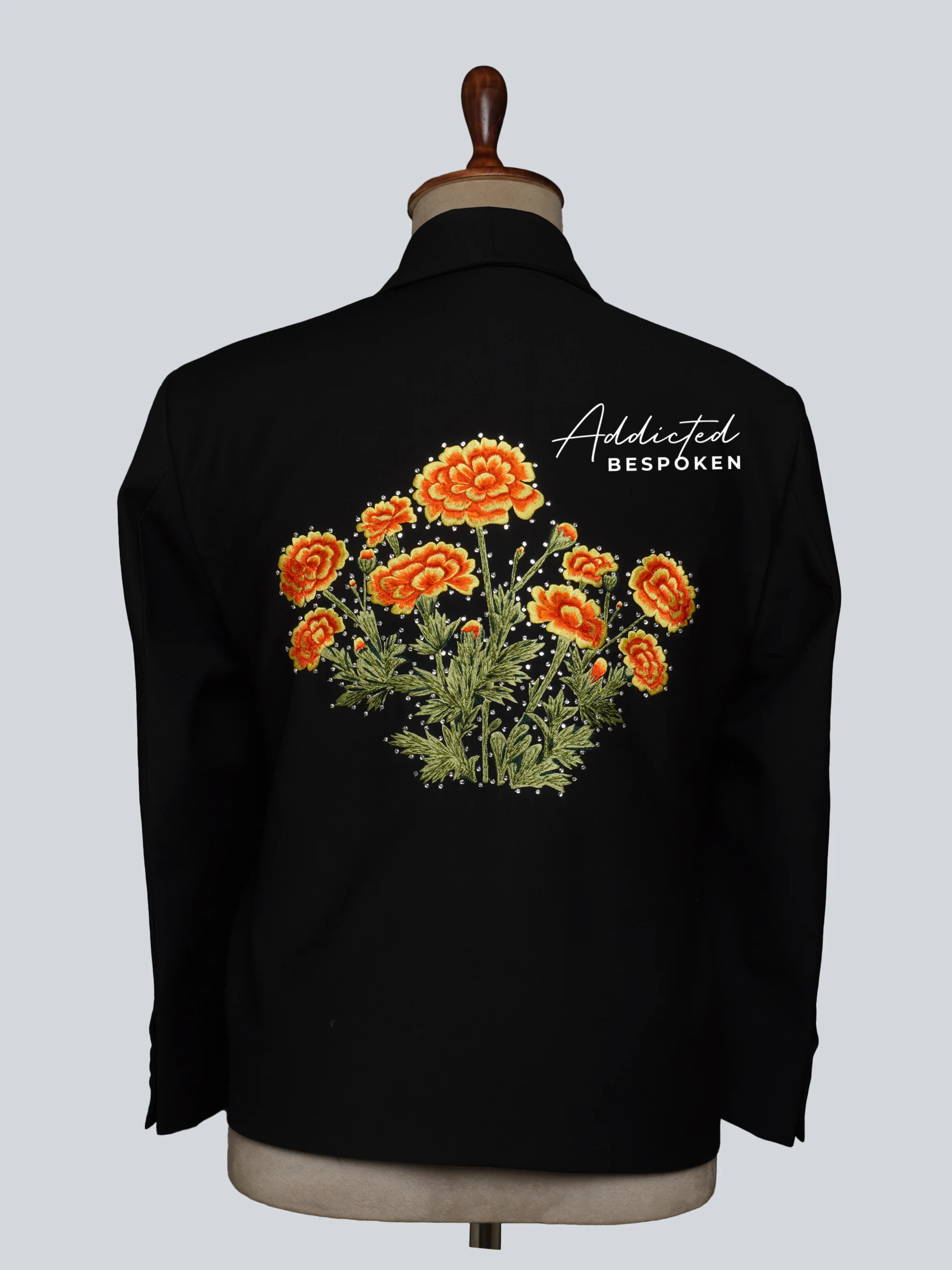 Marigold Vibrant Floral Embroidered Suit - Image 7