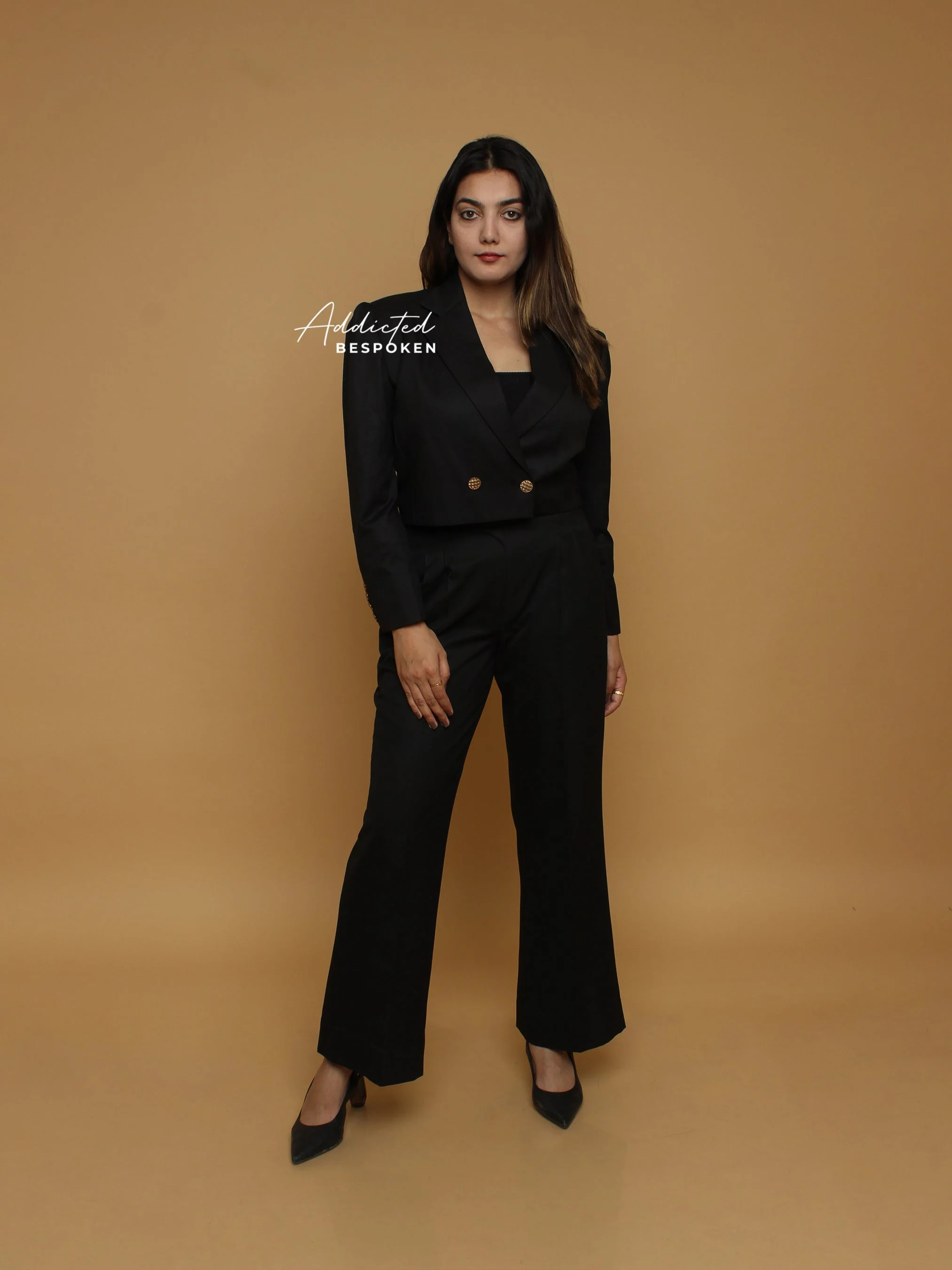 Midnight Crop Blazer & Pant
