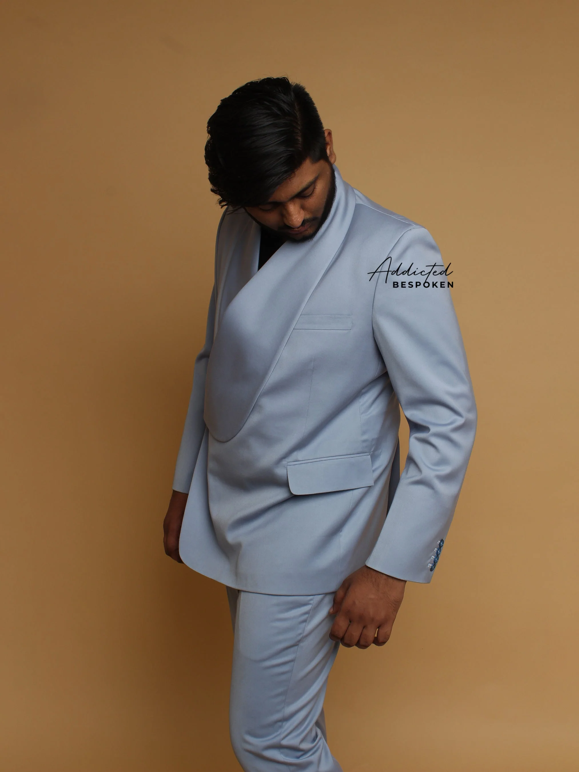 Modern Overlap Blazer Suit - Image 2