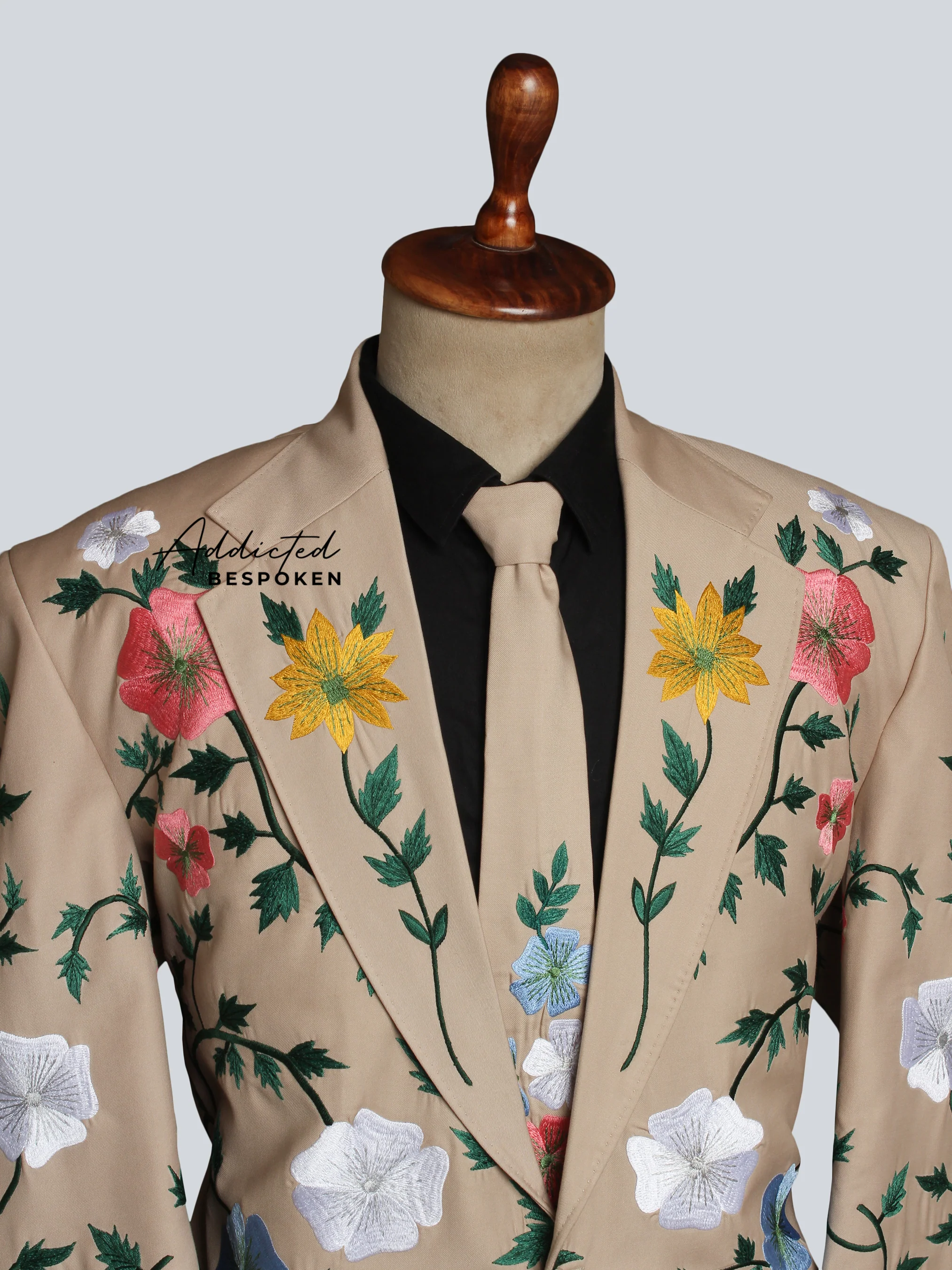 Multicolor Floral Embroidered Suit - Image 5