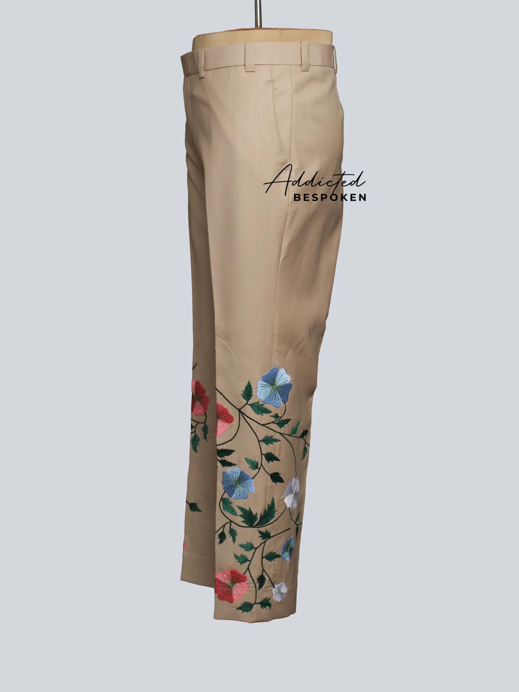 Multicolor Floral Embroidered Suit - Image 9