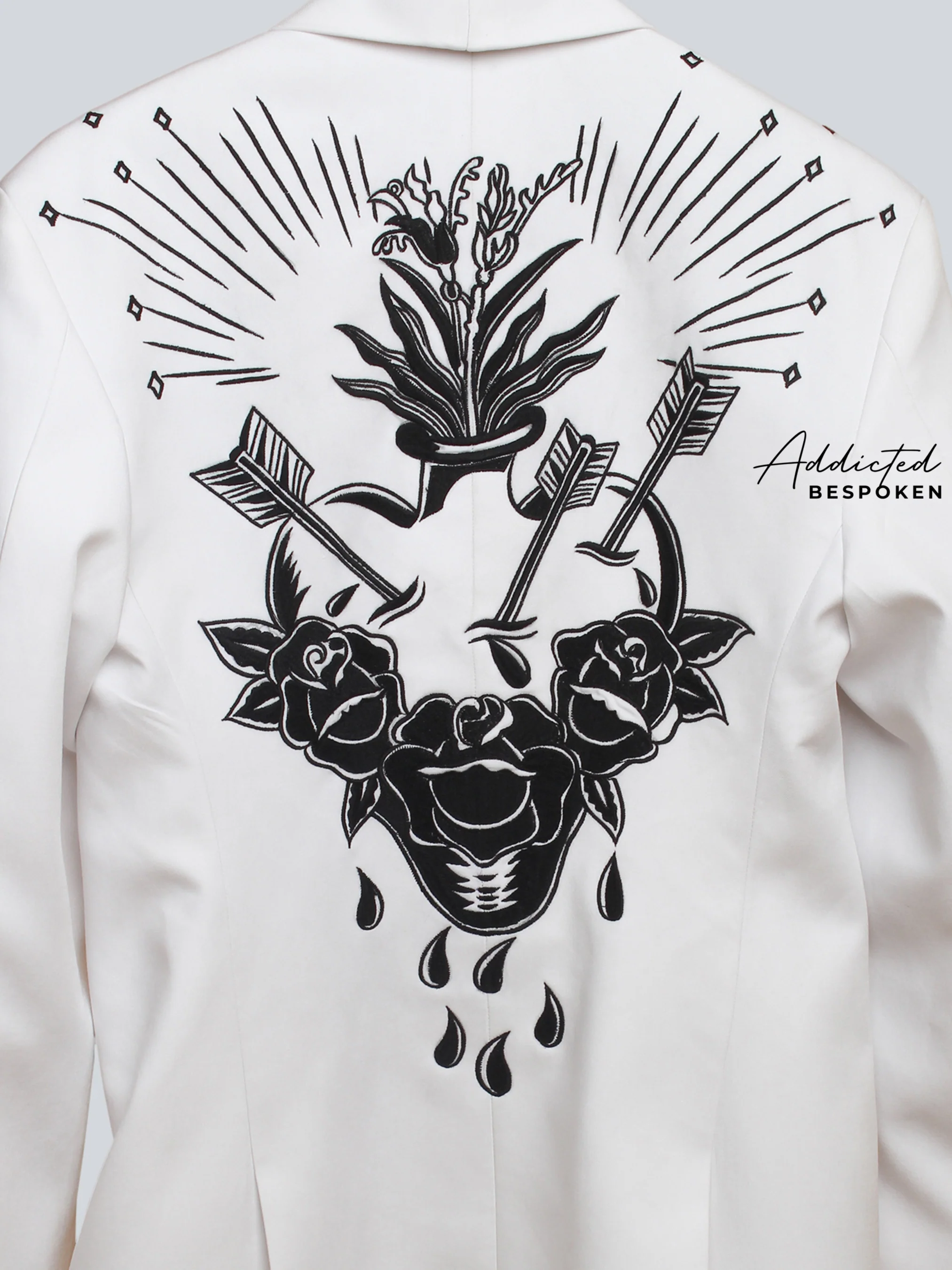 Mystical Mermaid Embroidered Suit - Image 3