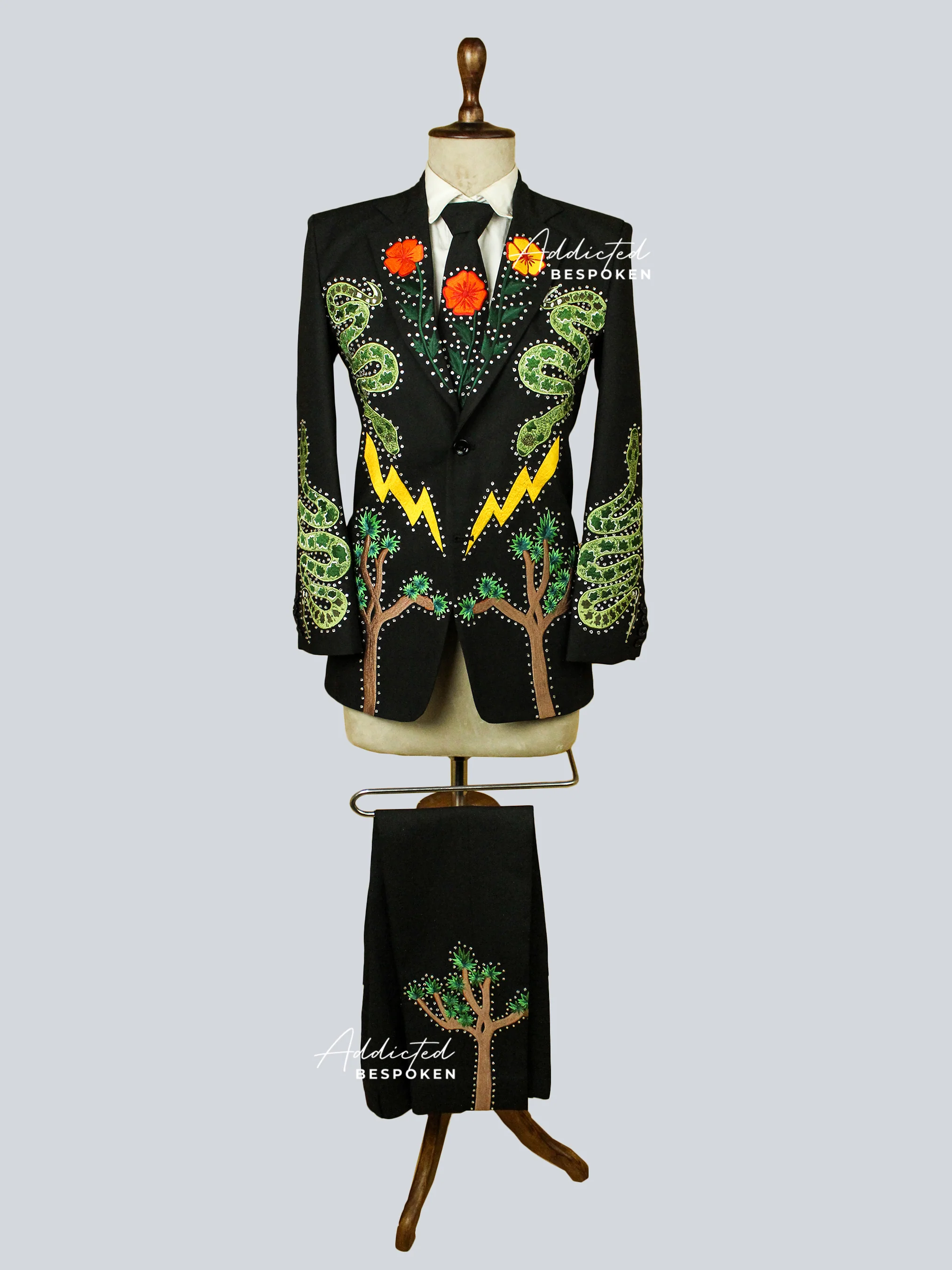 Oak Tree Embroidered Pantsuit - Image 2
