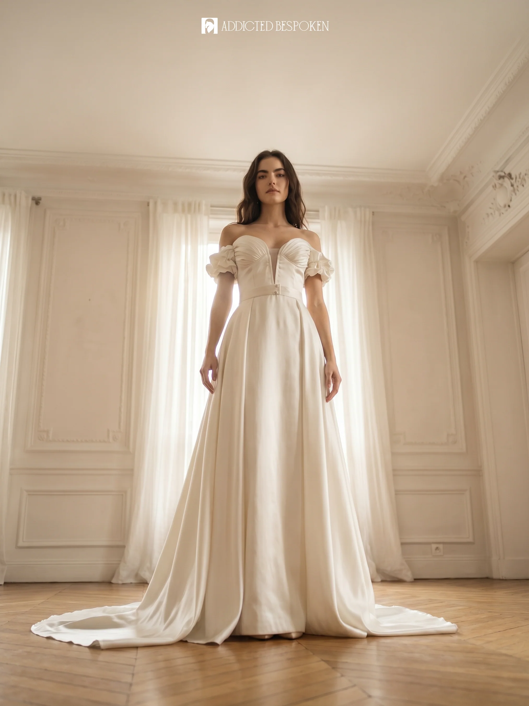 Off Shoulder Bridal Gown - Image 4