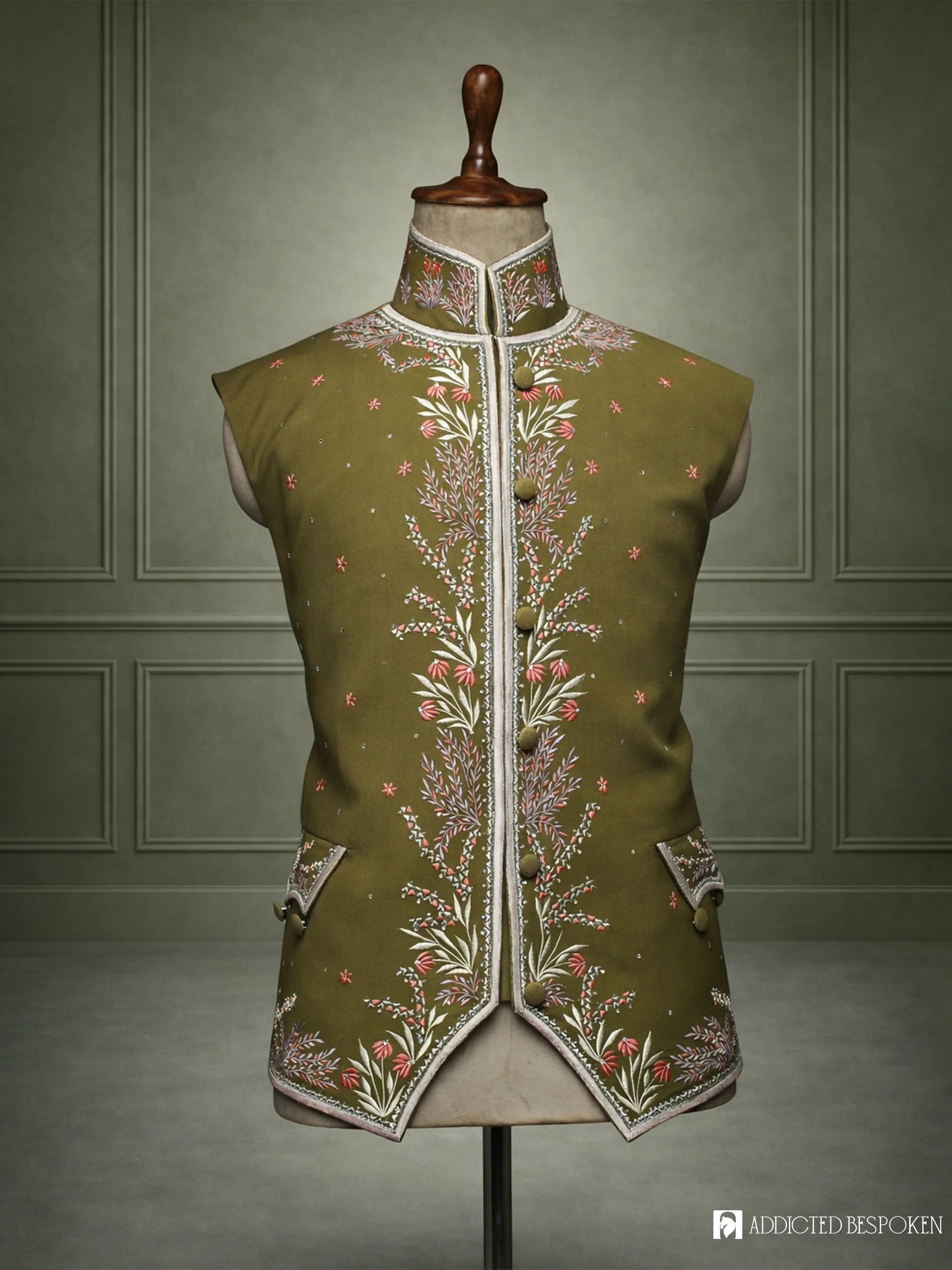 Ornate Blossom Rococo Suit - Image 5