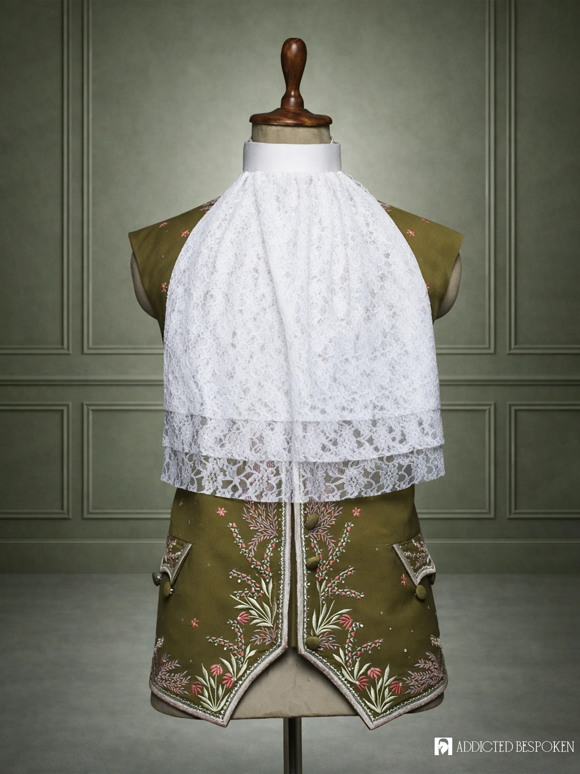 Ornate Blossom Rococo Suit - Image 7