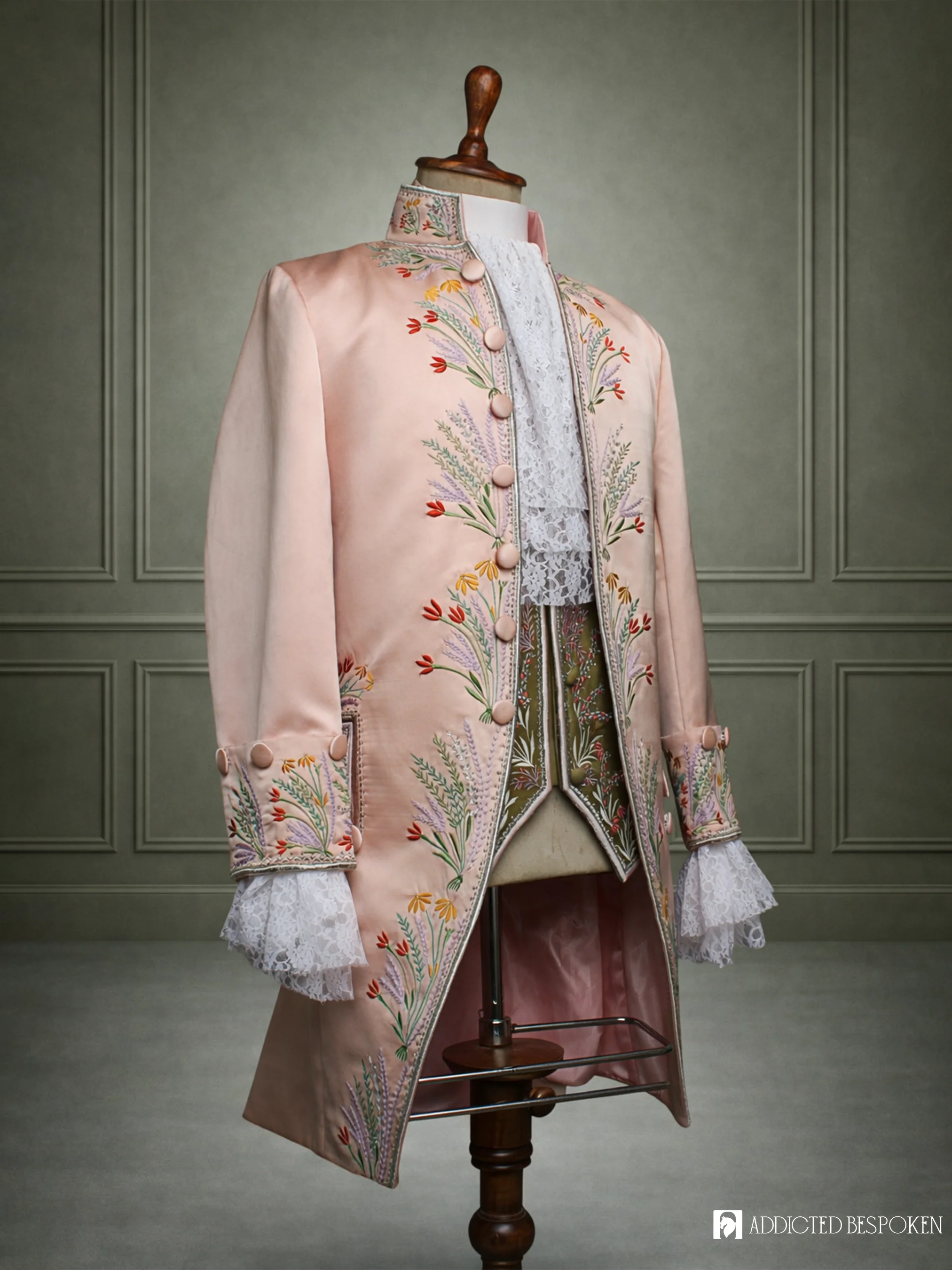 Ornate Blossom Rococo Suit - Image 8