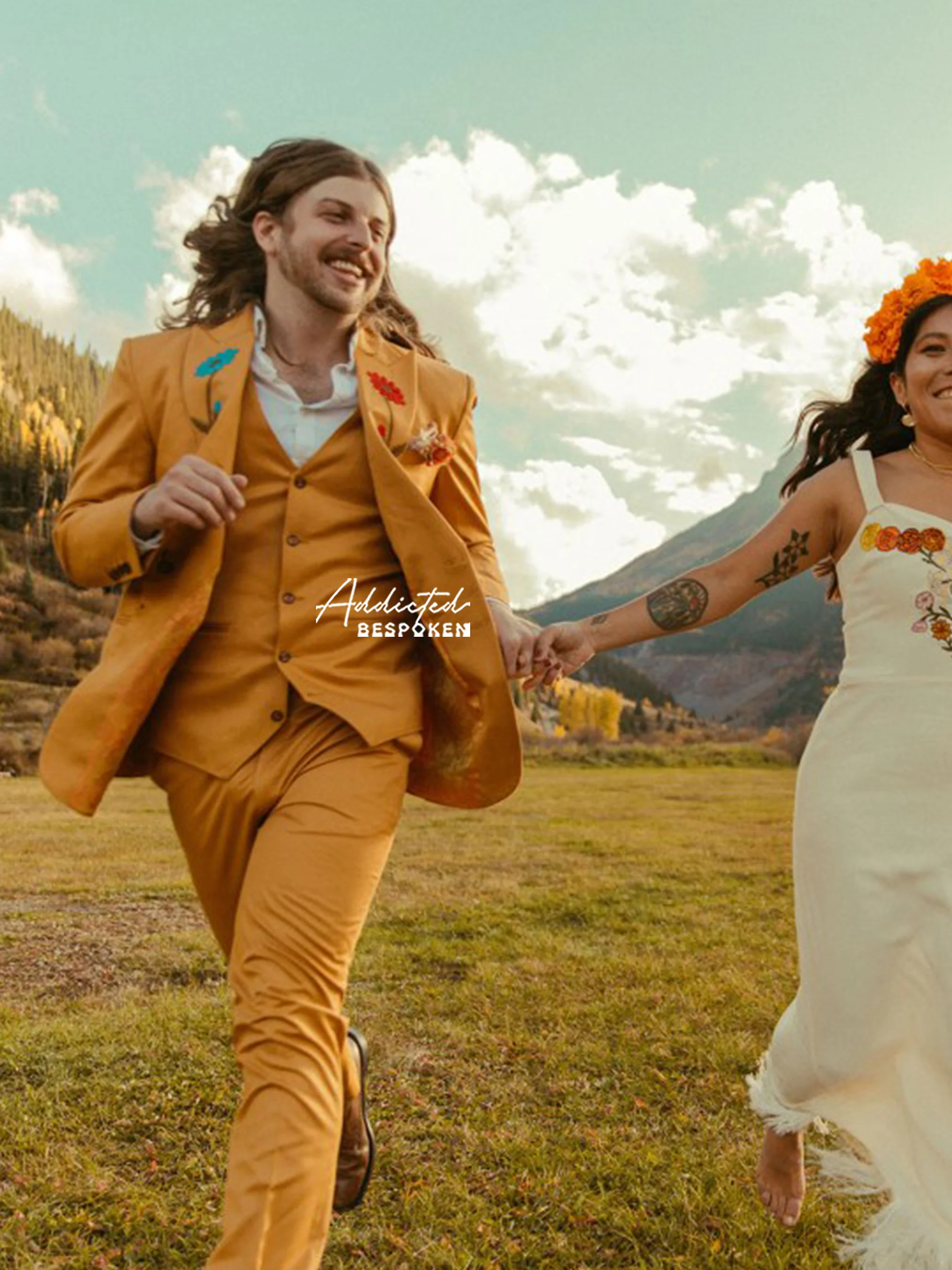 Ornate Lapel Country Western Suit