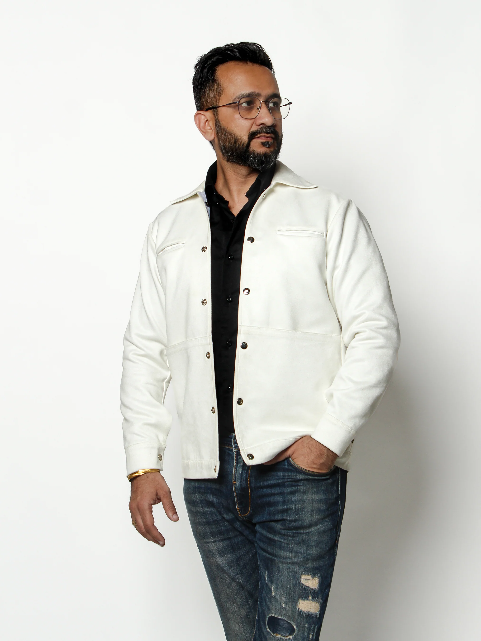 Owl Emblem Embroidered Jacket with Artisanal Detailing - Image 2