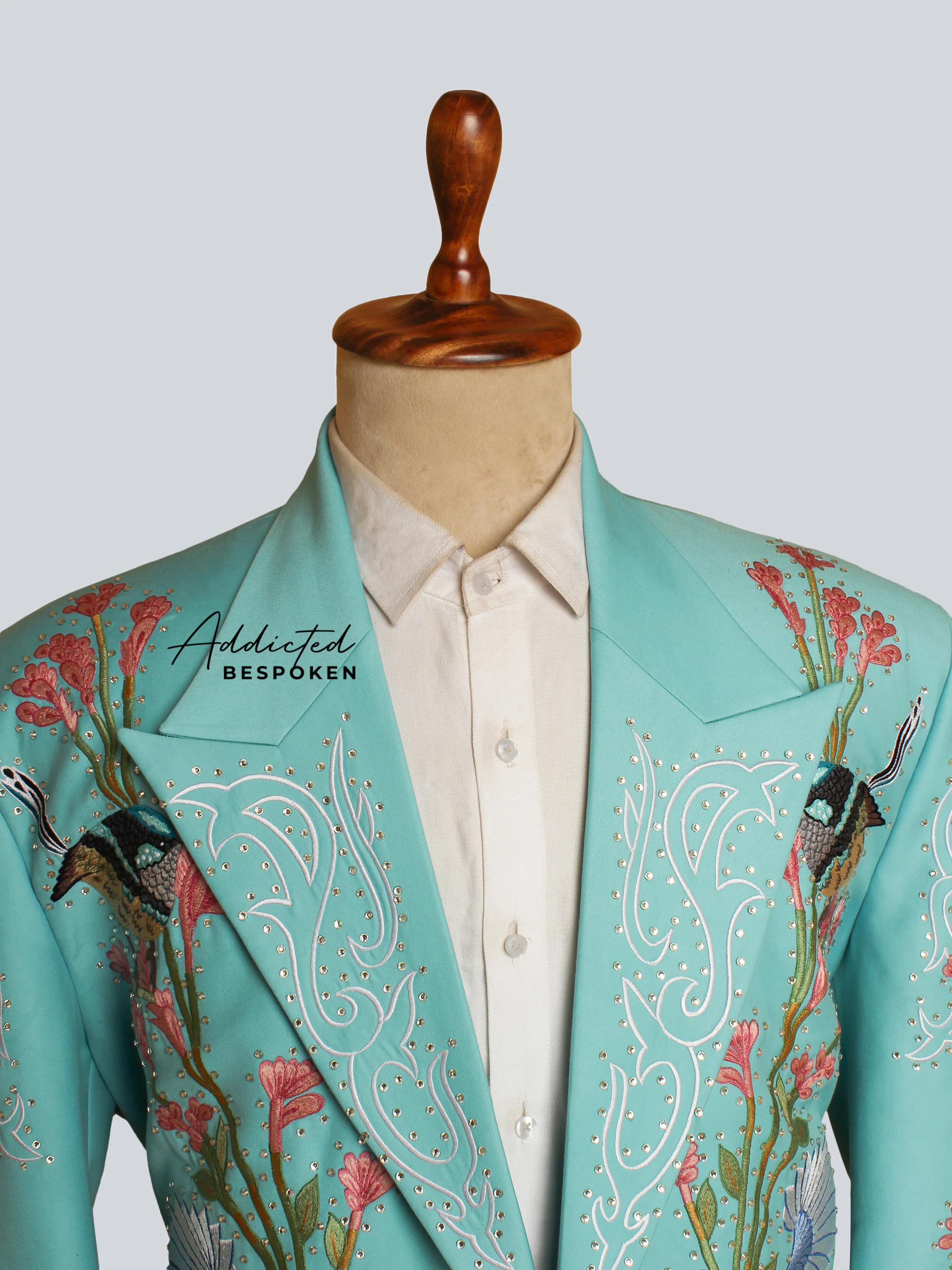 Pastel Meadow Embroidered Suit - Image 5