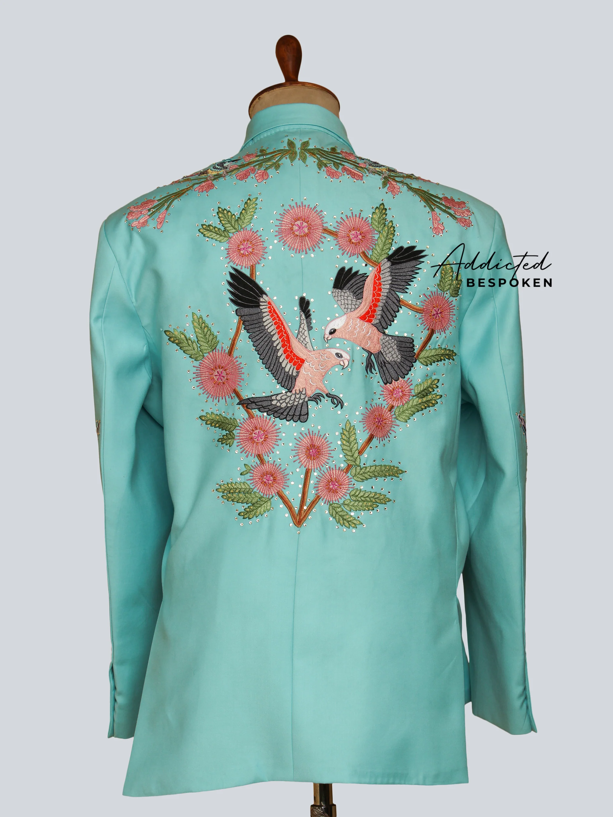 Pastel Meadow Embroidered Suit - Image 6