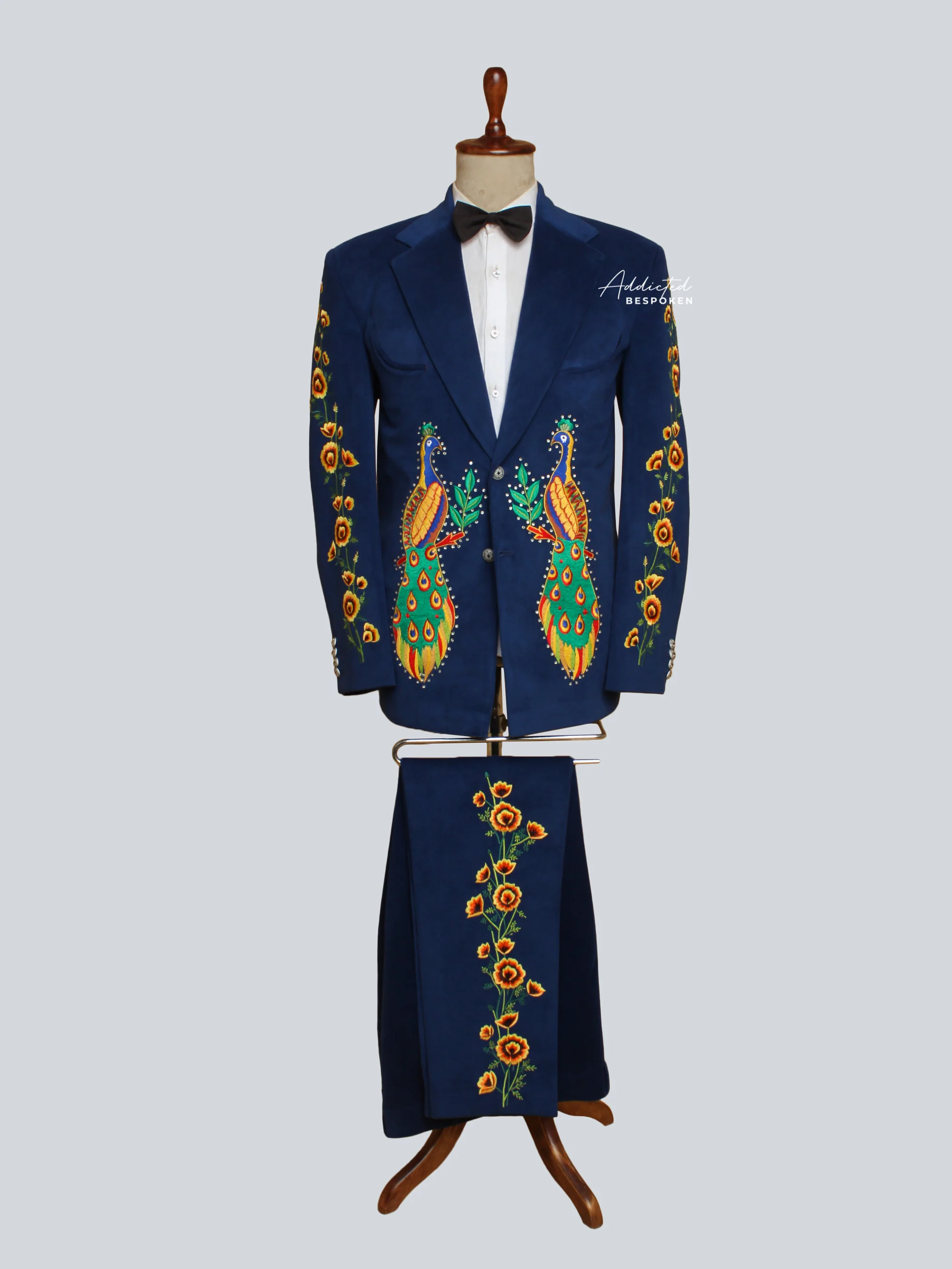 Peacock Embroidered Suit - Image 2