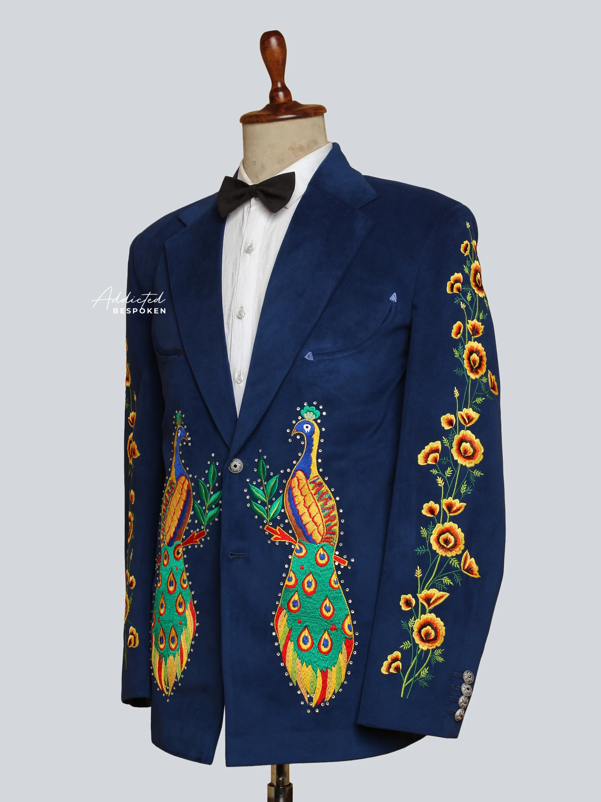 Peacock Embroidered Suit - Image 4