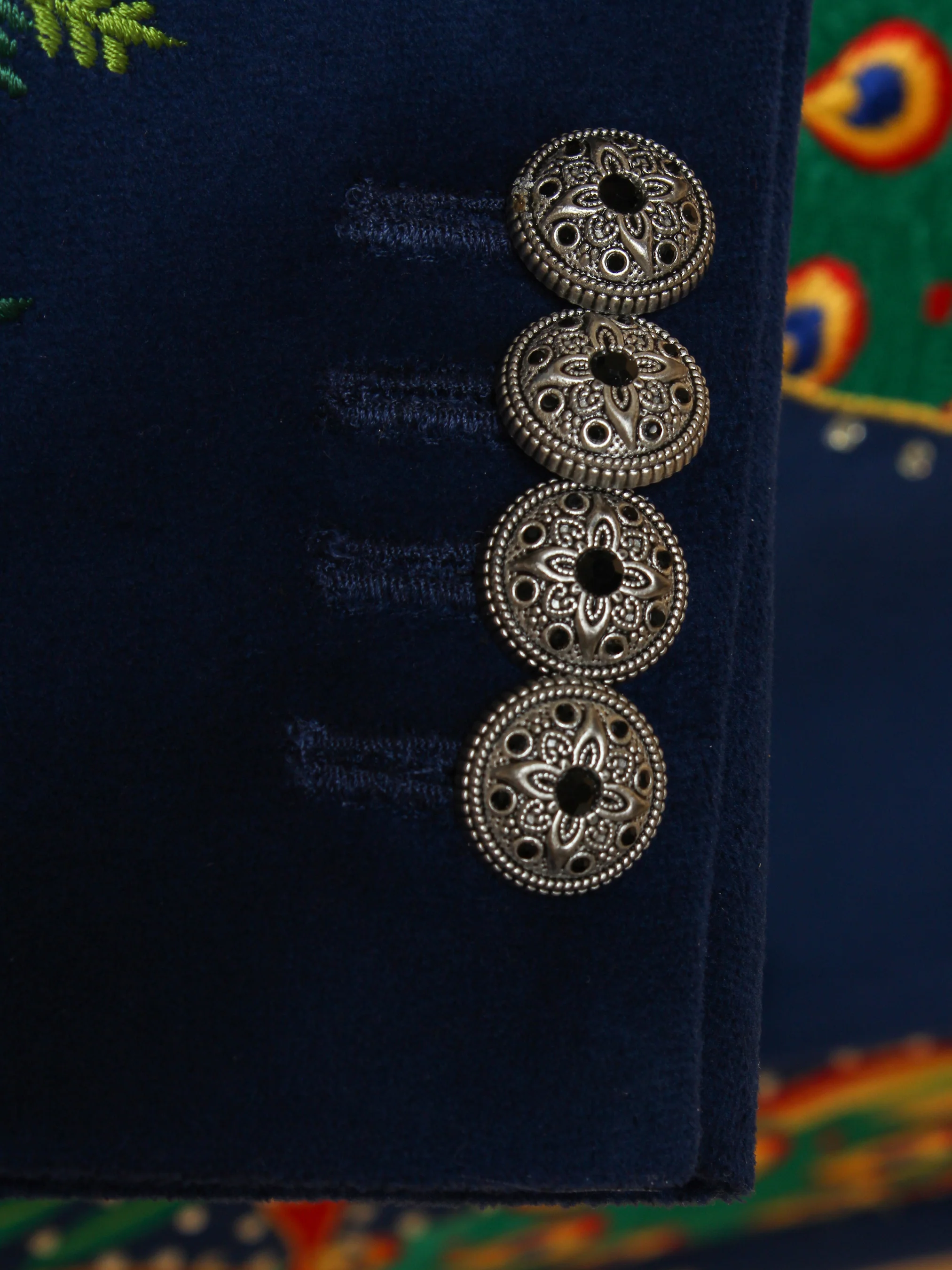 Peacock Embroidered Suit - Image 6