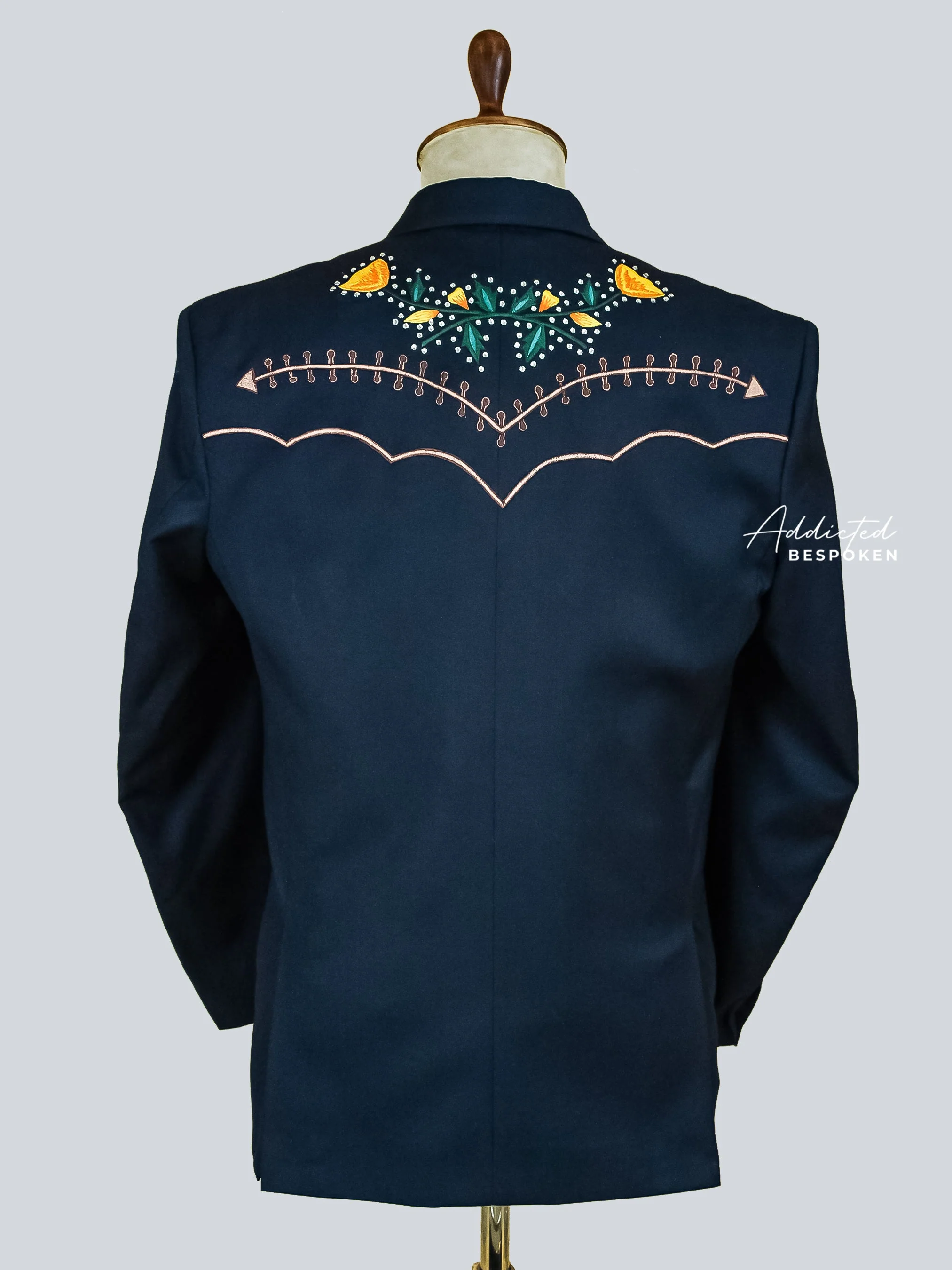 Poppy Flower Embellished Western Suit - Image 7