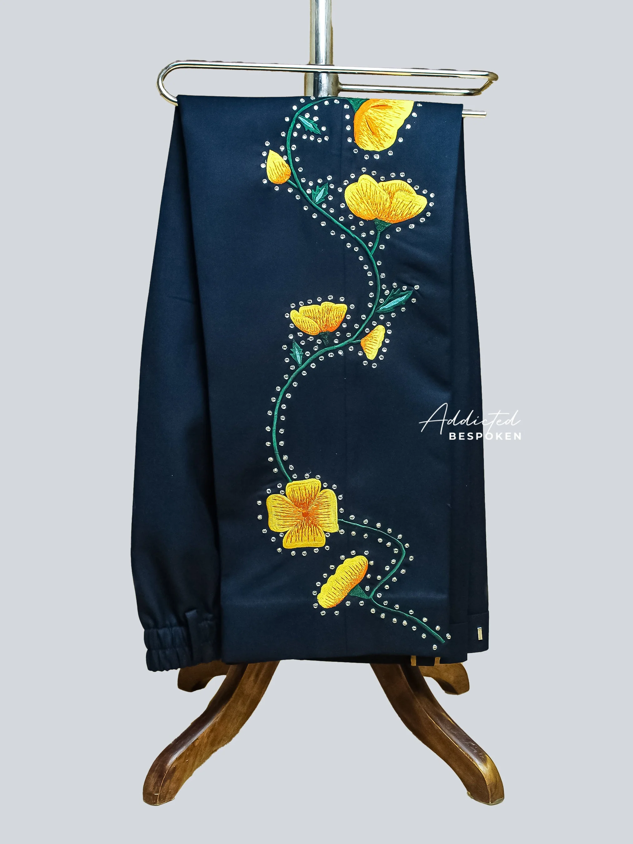 Poppy Flower Embellished Western Suit - Image 8