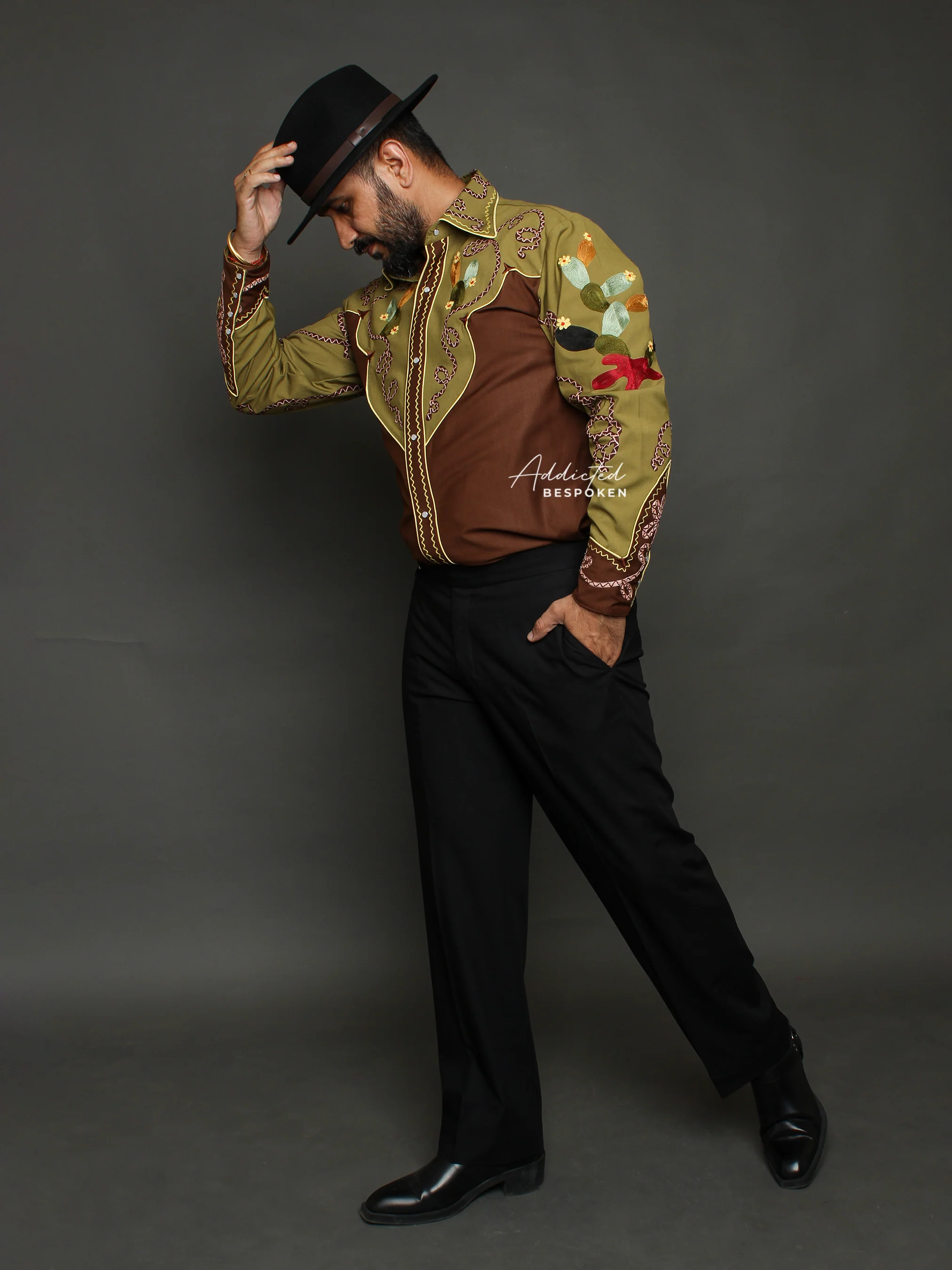 Premium Cactus Embroidered Shirt - Image 10