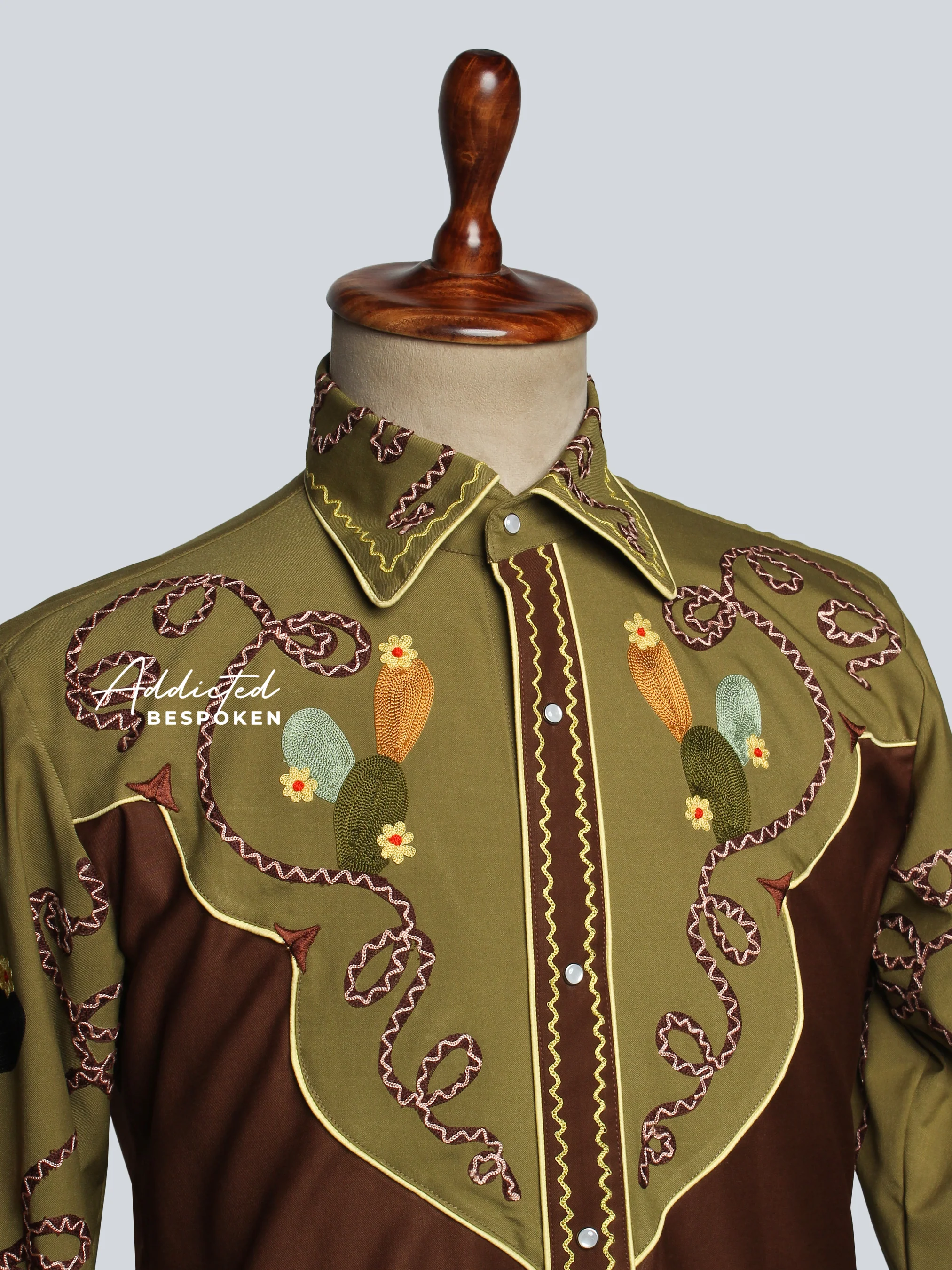 Premium Cactus Embroidered Shirt - Image 12