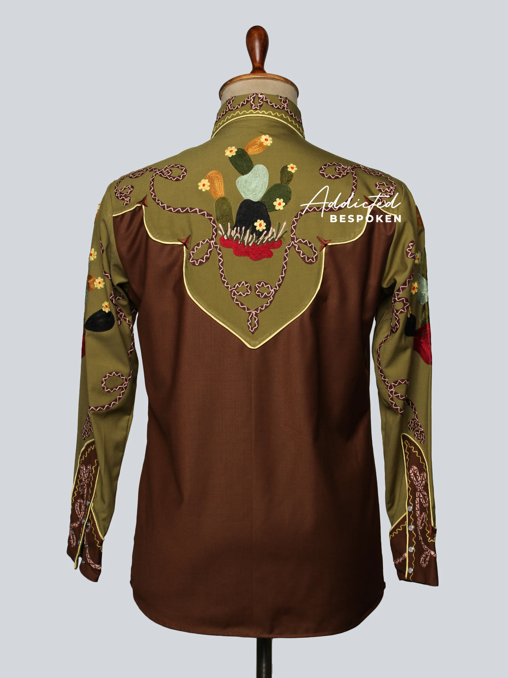 Premium Cactus Embroidered Shirt - Image 2