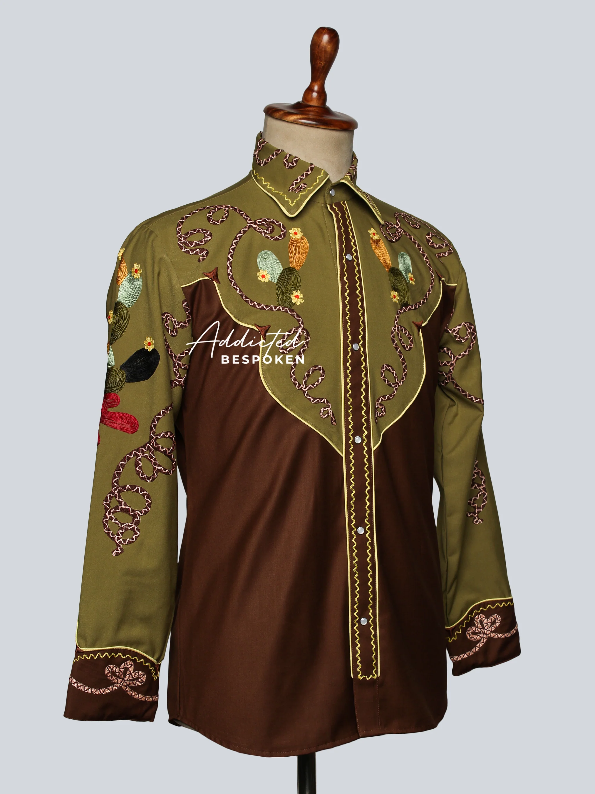 Premium Cactus Embroidered Shirt - Image 3