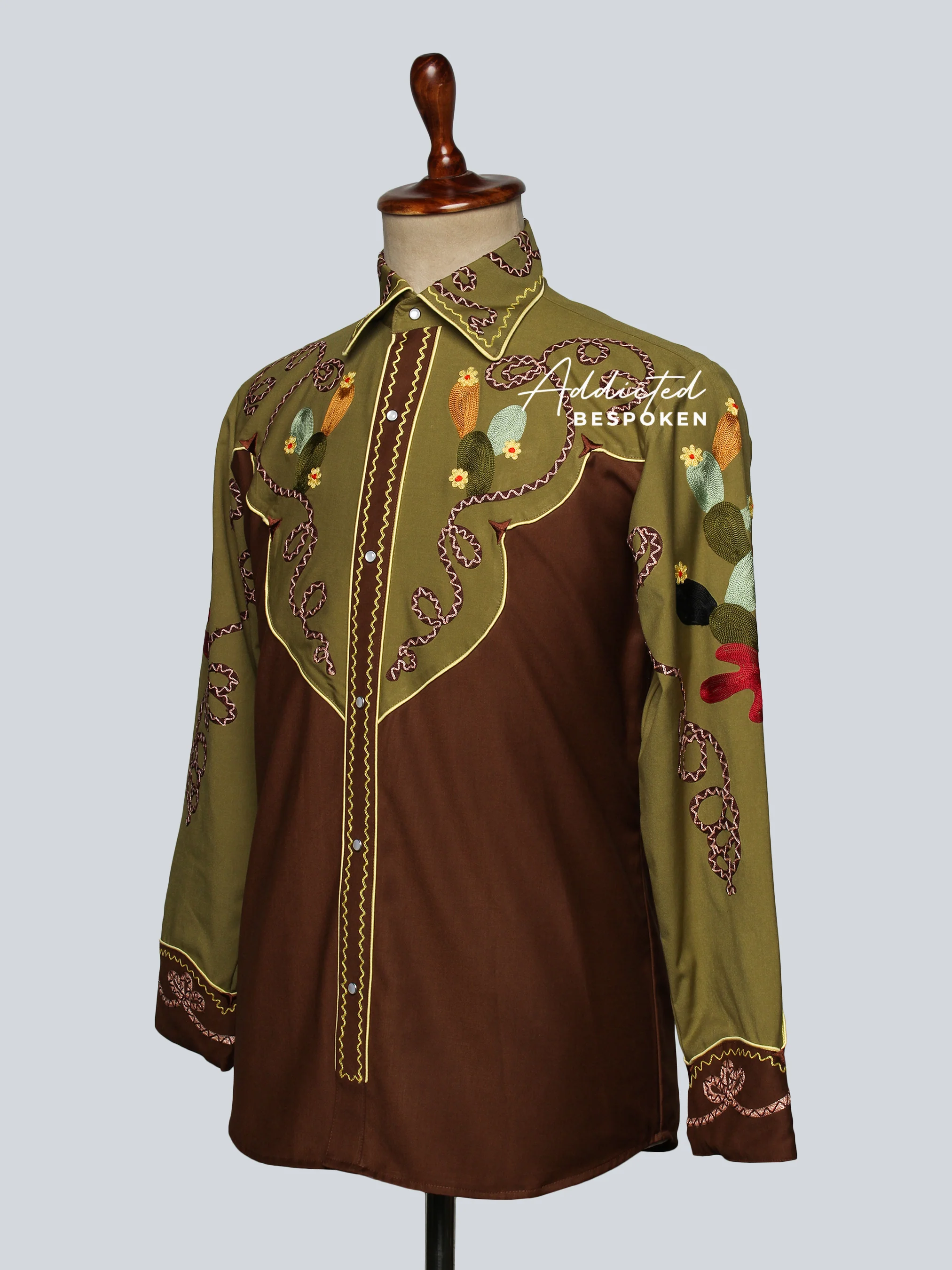 Premium Cactus Embroidered Shirt - Image 4