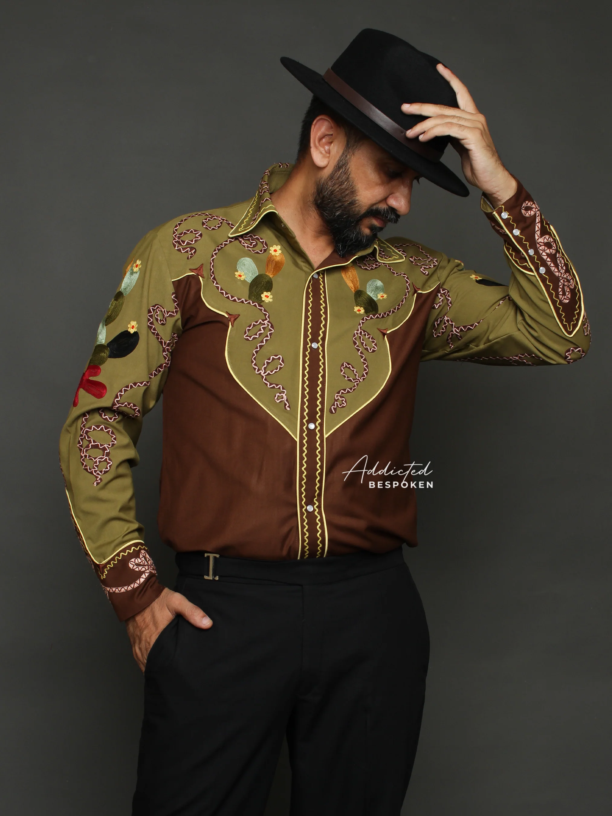 Premium Cactus Embroidered Shirt - Image 5