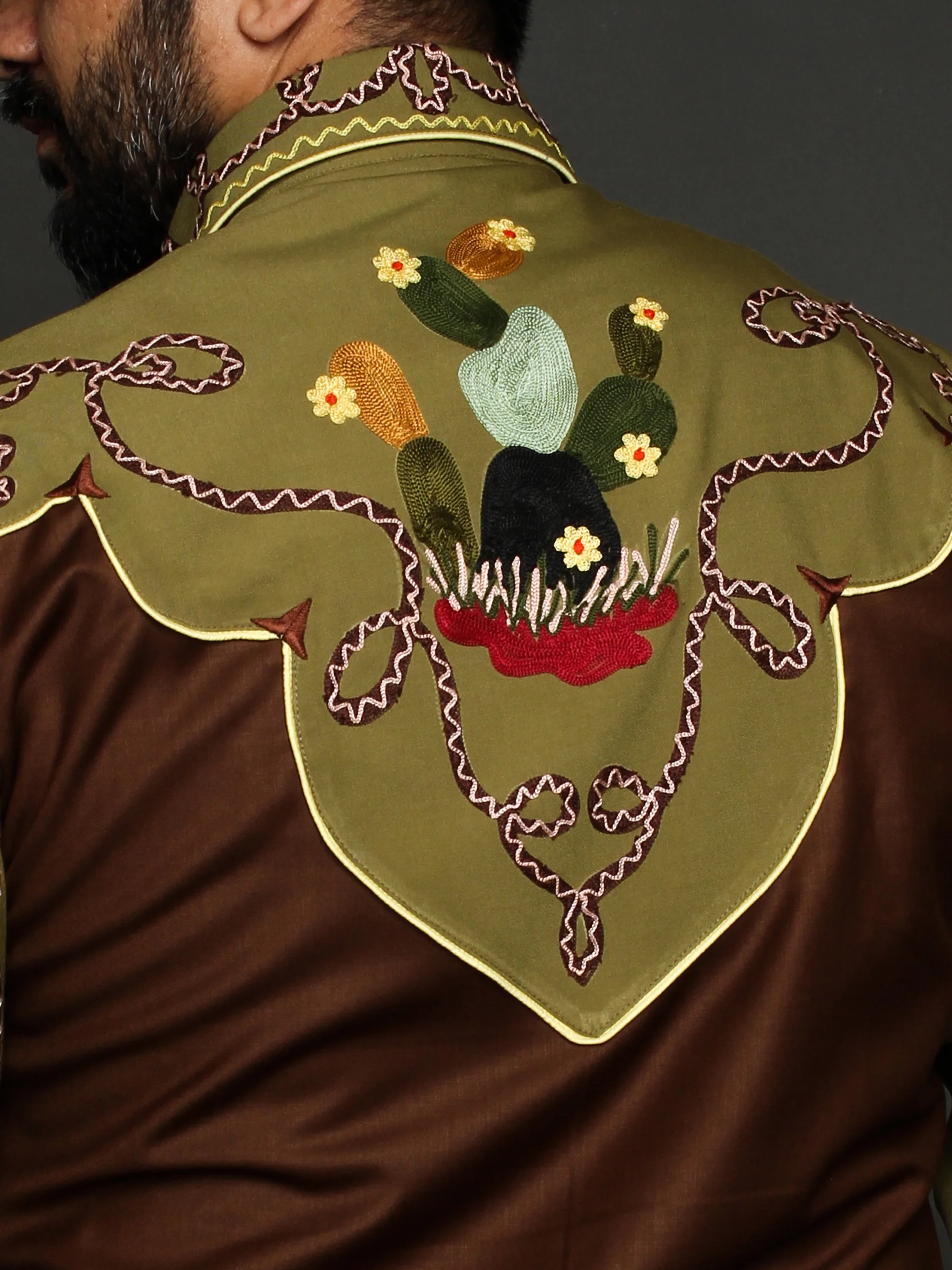 Premium Cactus Embroidered Shirt - Image 7